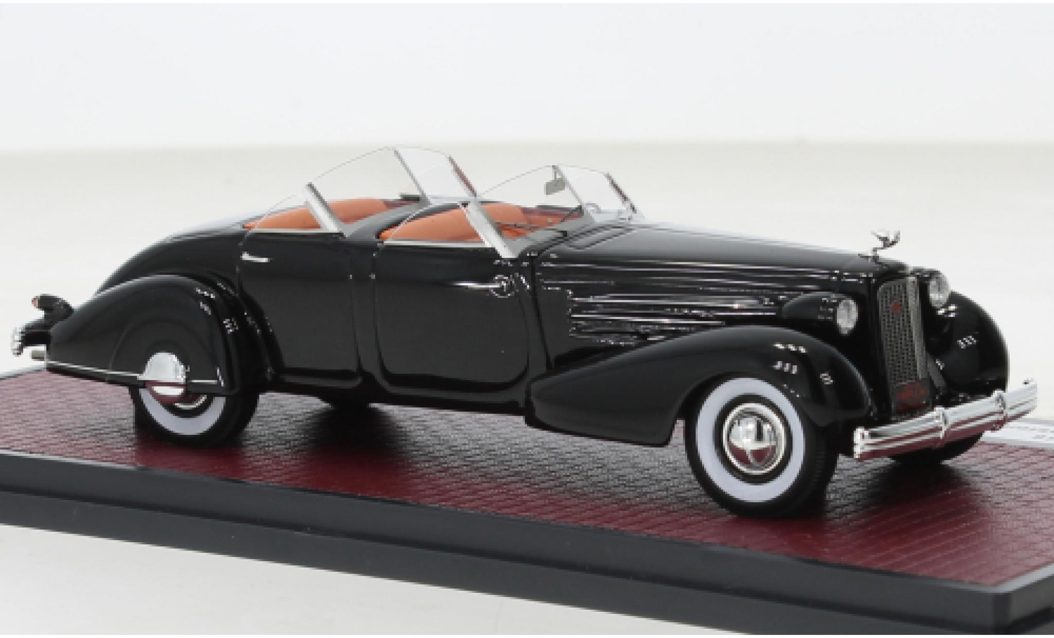 Cadillac V16 1/43 Matrix Dual Cowl Sport Pheaton black 1937 diecast model cars