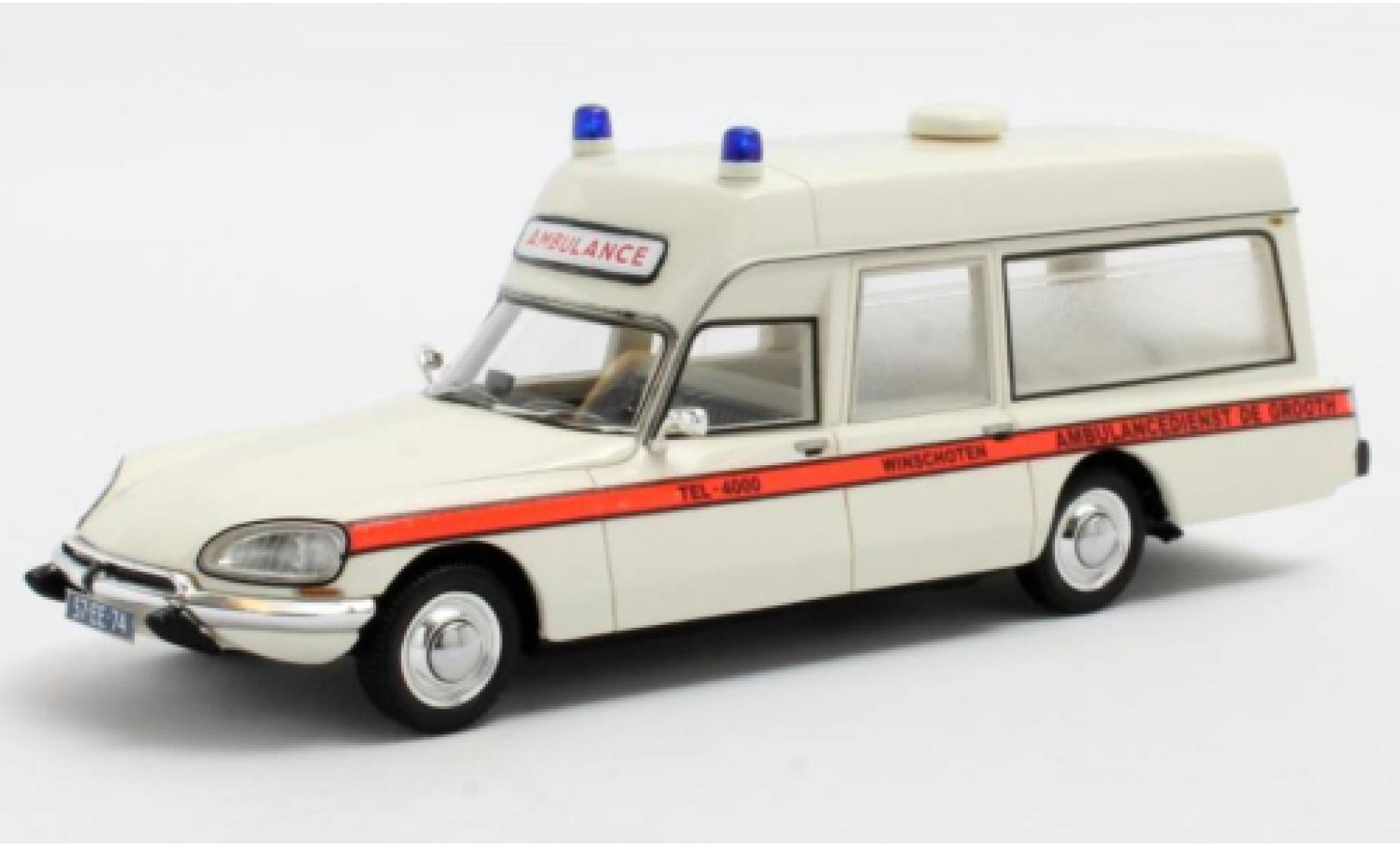 Citroen DS 1/43 Matrix 23 Visser Ambulance De Grooth Windschoten 1974 diecast model cars