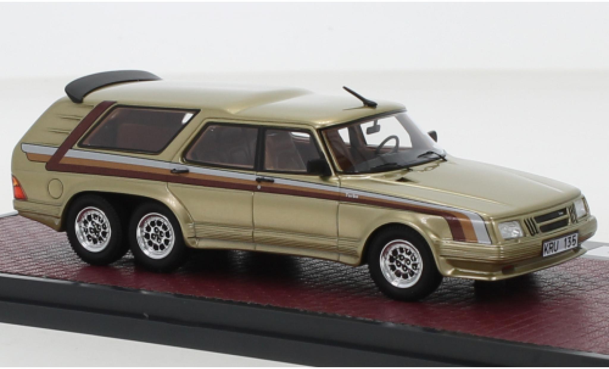 Saab 90 1/43 Matrix 6 Turbo Concept metallise beige 1984 diecast model cars