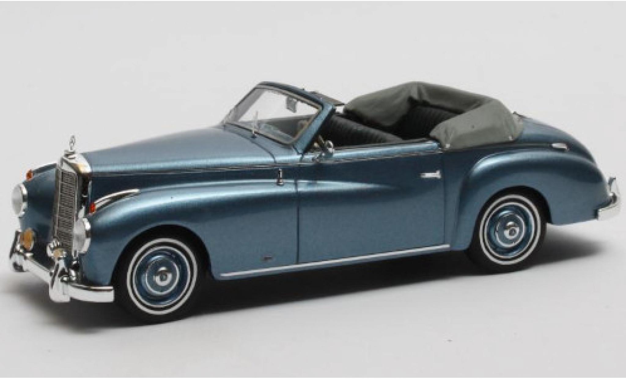 Mercedes 220 1/43 Matrix A Convertible Wendler (W187) metallic blue 1952 Verdeck ge&ouml;ffnet diecast model cars