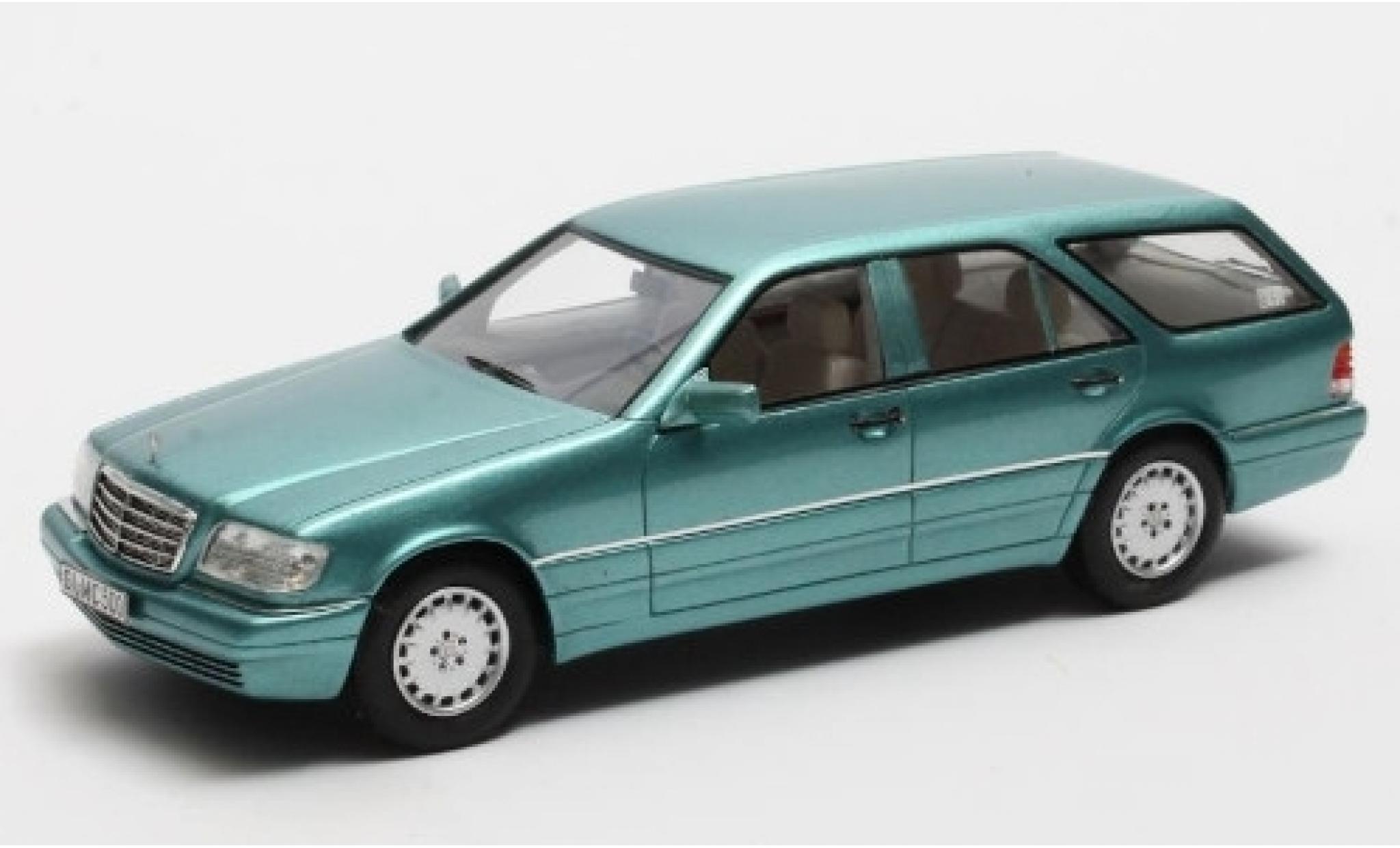Mercedes S500 1/43 Matrix T-Modell Binz Cadform (S140) Predotyp metallic t&uuml;rkis 1994 diecast model cars