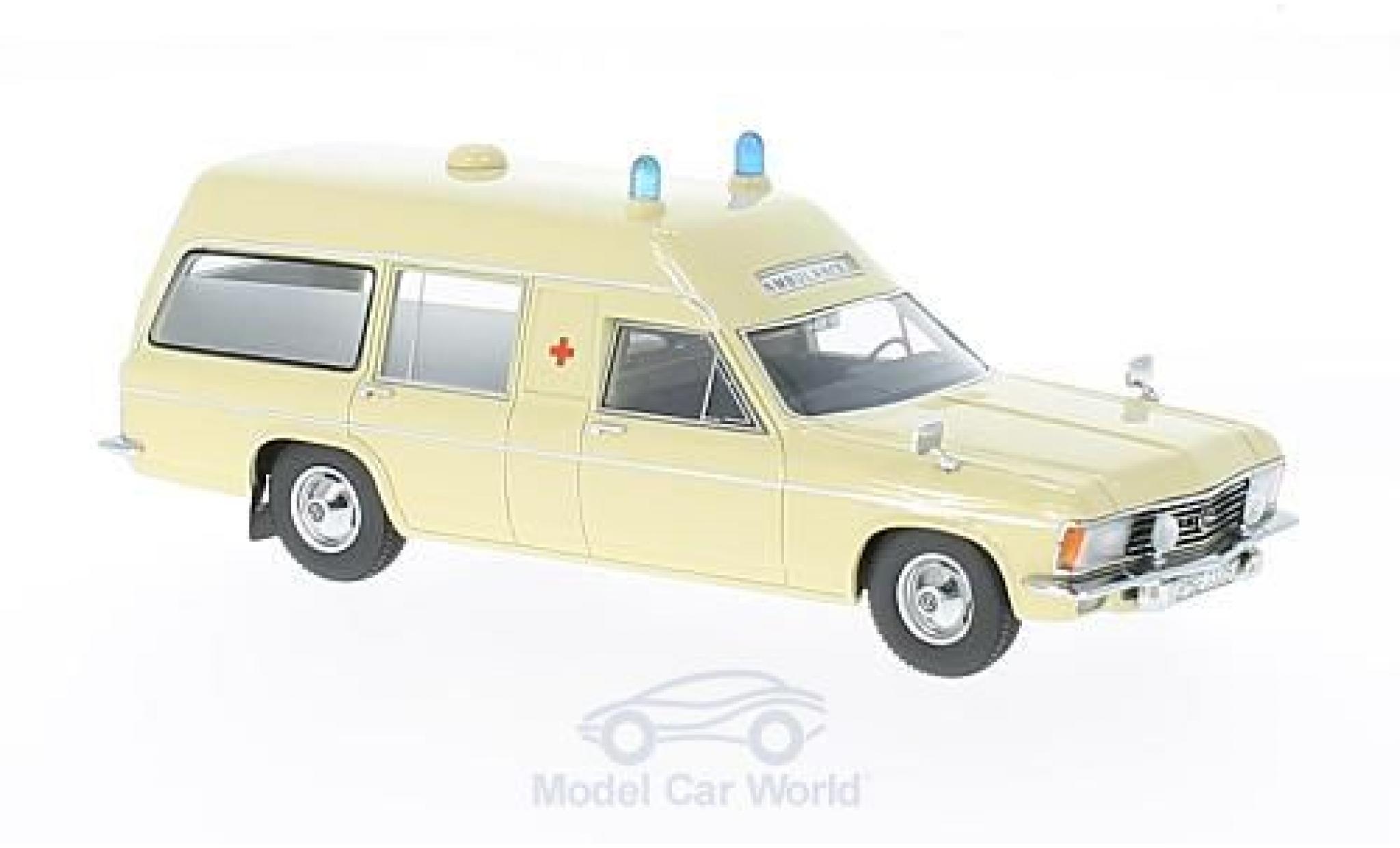 Opel Admiral 1/43 Matrix B Miesen LWB beige Ambulance 1970 diecast model cars