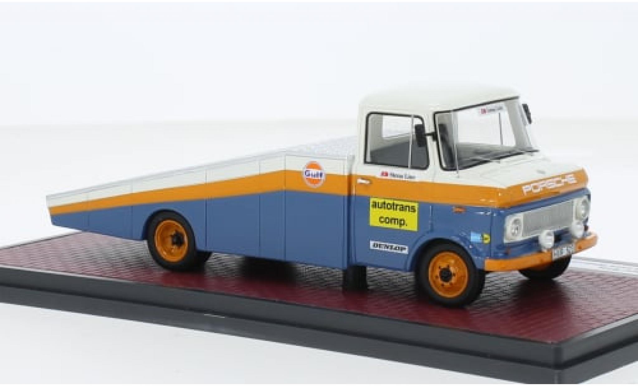 Opel Blitz 1/43 Matrix orange/blue Autotrans Comp. Lasse Widenborg 1970 1:43 diecast model cars