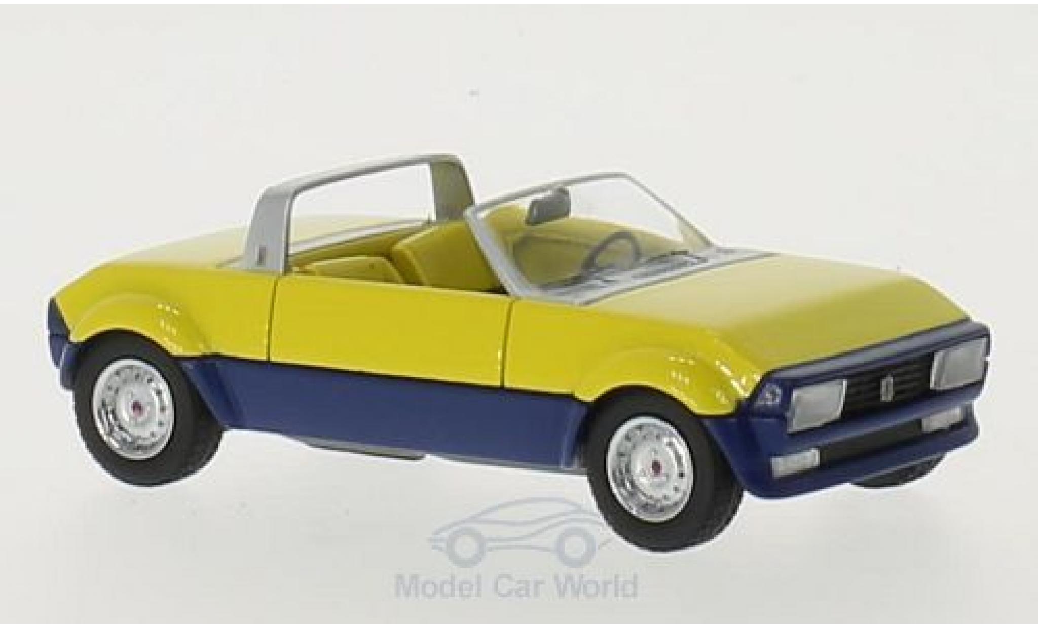 Peugeot 104 1/43 Matrix Peugette by Pininfarina yellow/blue 1976 diecast model cars