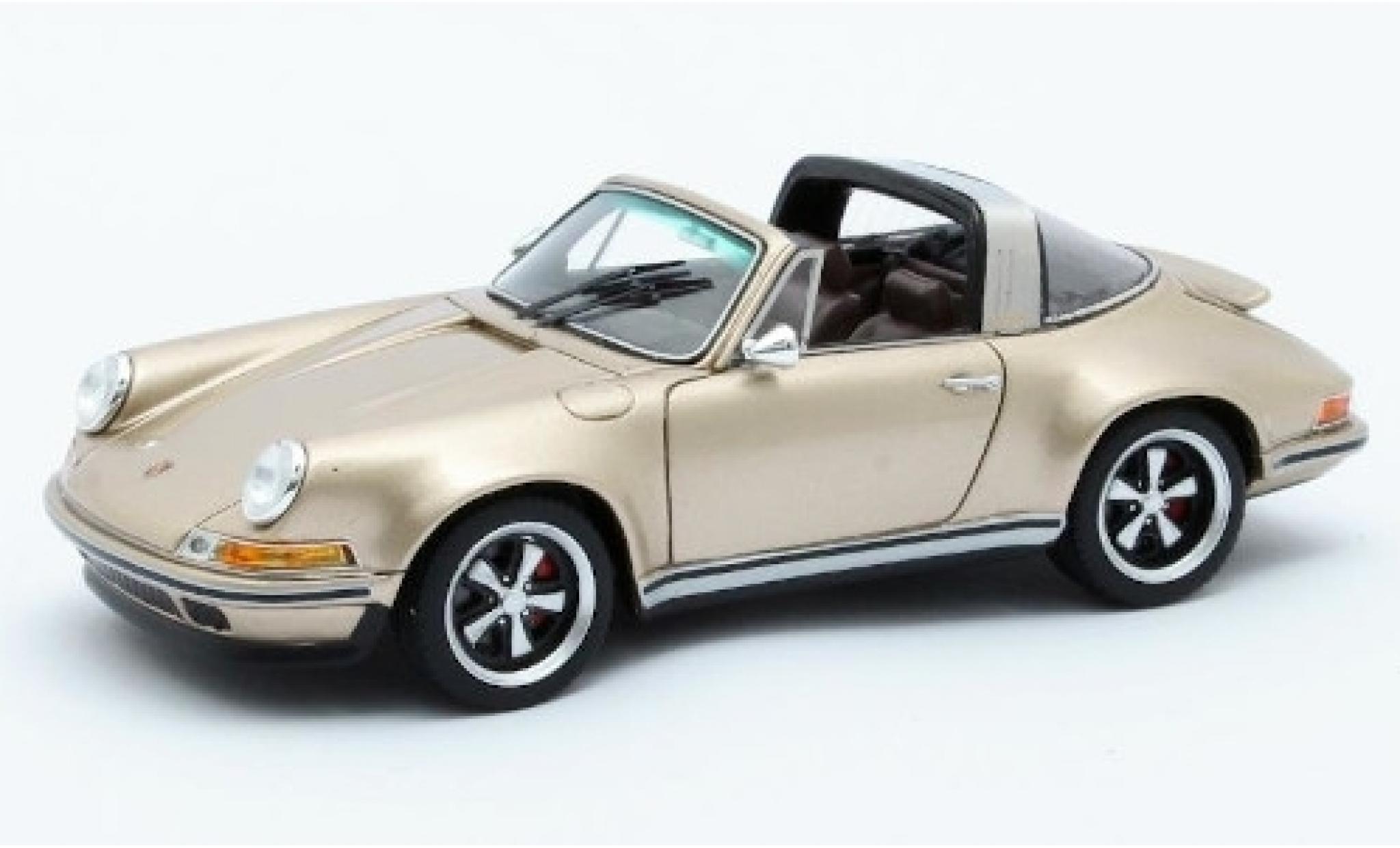 Porsche 911 1/43 Matrix Targa Singer Design gold diecast model cars
