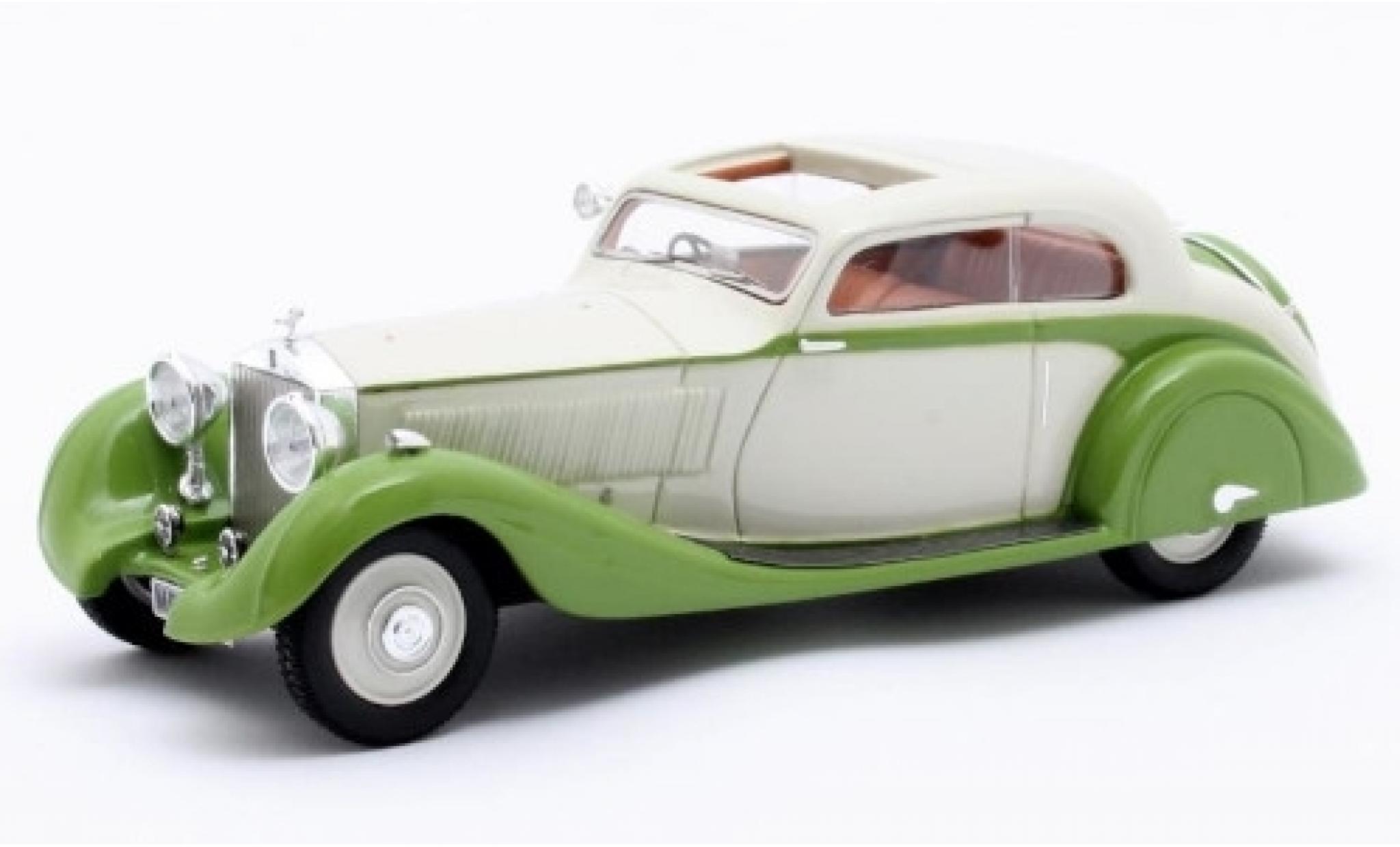 Rolls Royce Phantom 1/43 Matrix II Continental Sports Coupe Gurney Nutting white/green RHD 1935 Maharajah of Jodhpur Fahrgestell-n&deg; 62UK diecast model cars