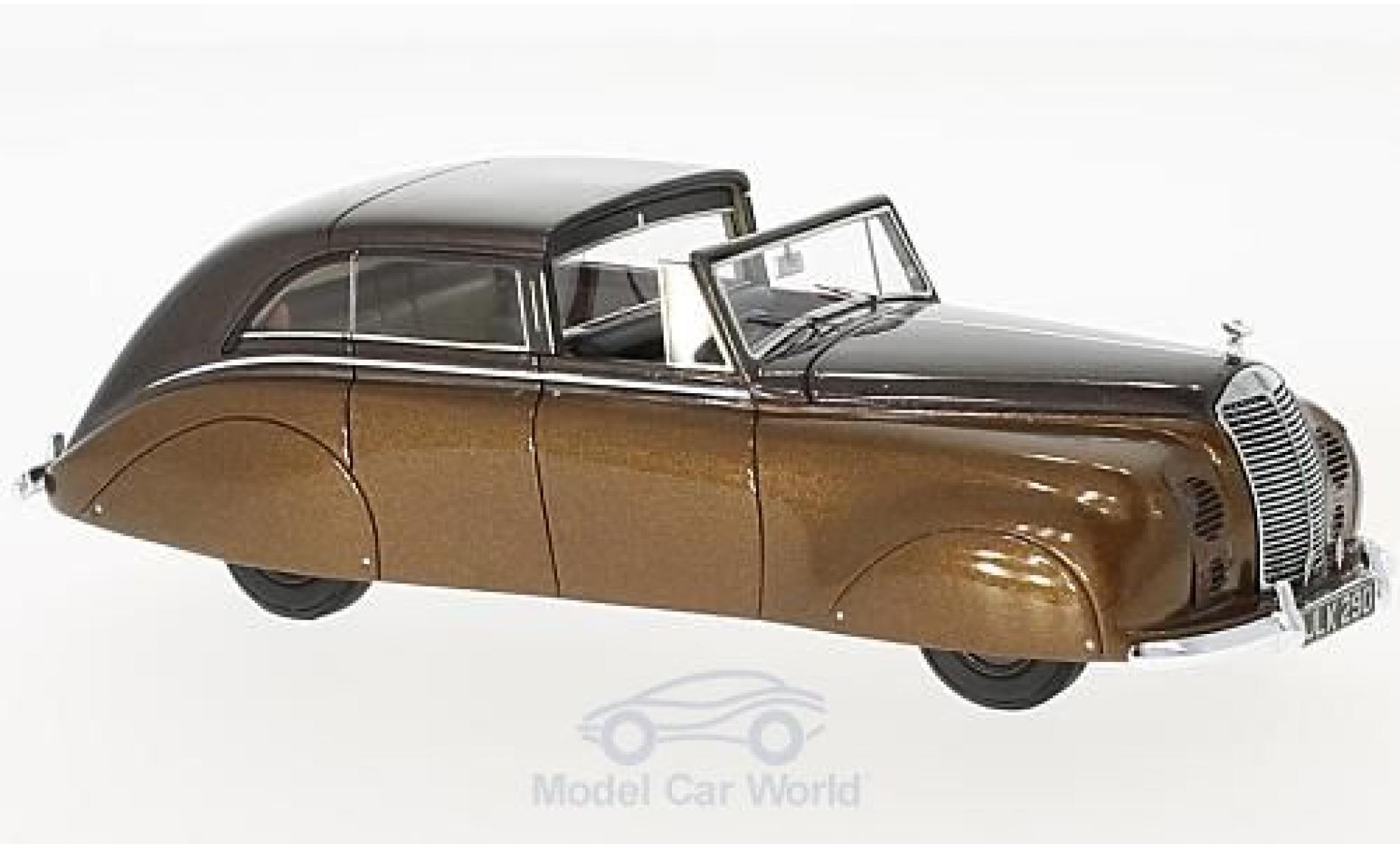 Rolls Royce Silver Wraith 1/43 Matrix Sedanca de Ville by Hopper metallic brown RHD 1947 diecast model cars