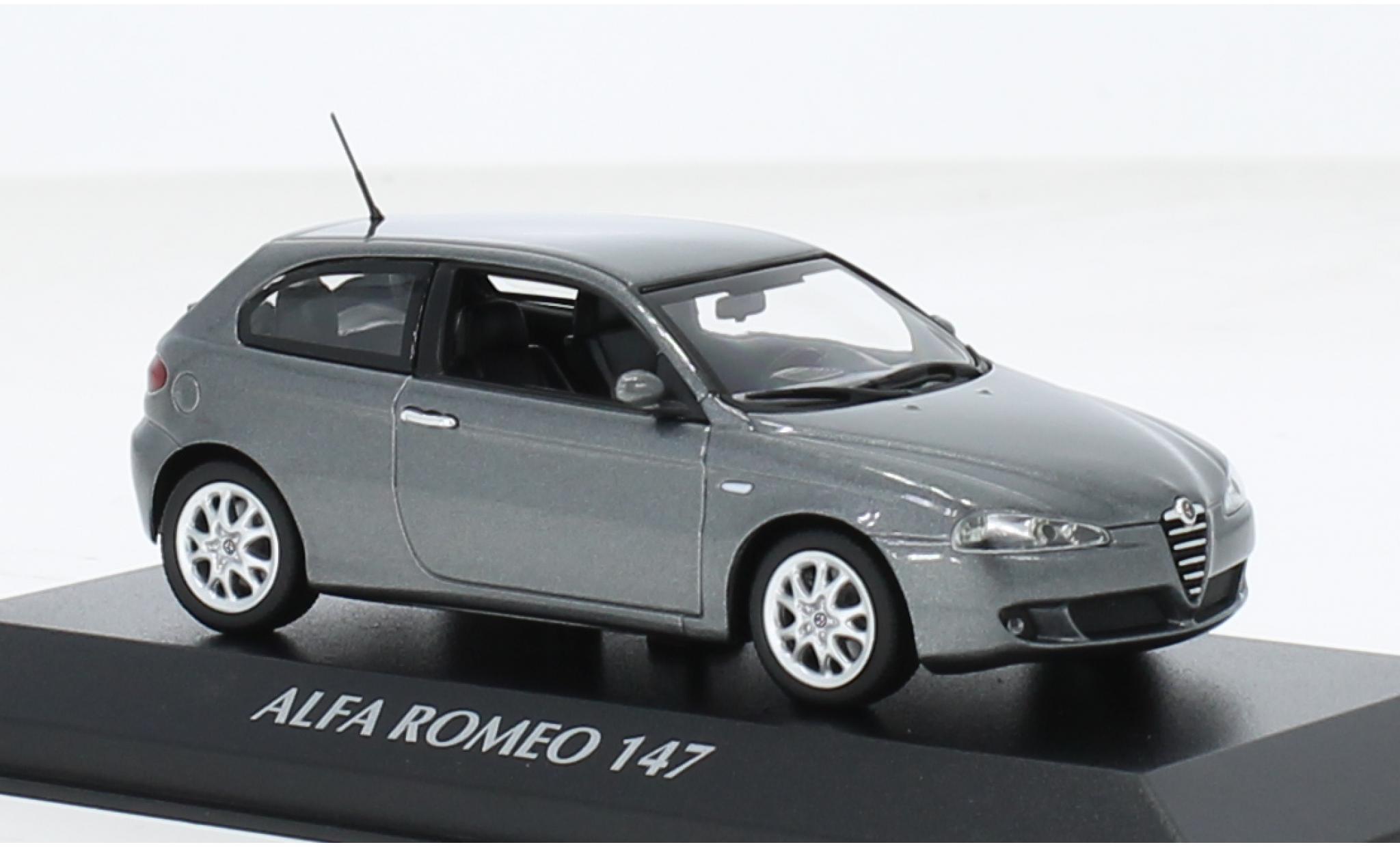 Alfa Romeo 147 1/43 Maxichamps metallise grey 2005 1:43 diecast model cars