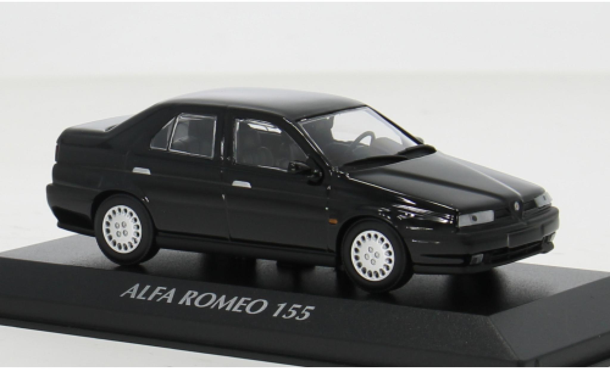Alfa Romeo 155 1/43 Maxichamps black 1992 1:43 diecast model cars
