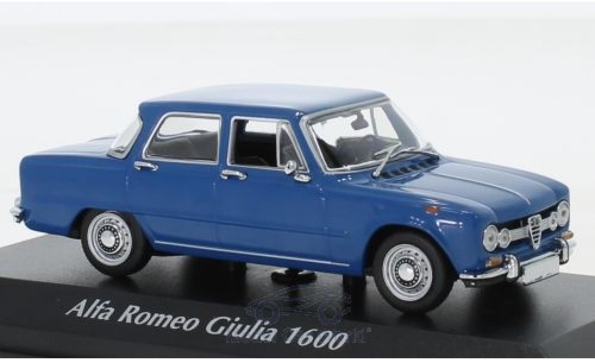 Alfa Romeo Giulia 1/43 Maxichamps 1600 blue 1970 diecast model cars