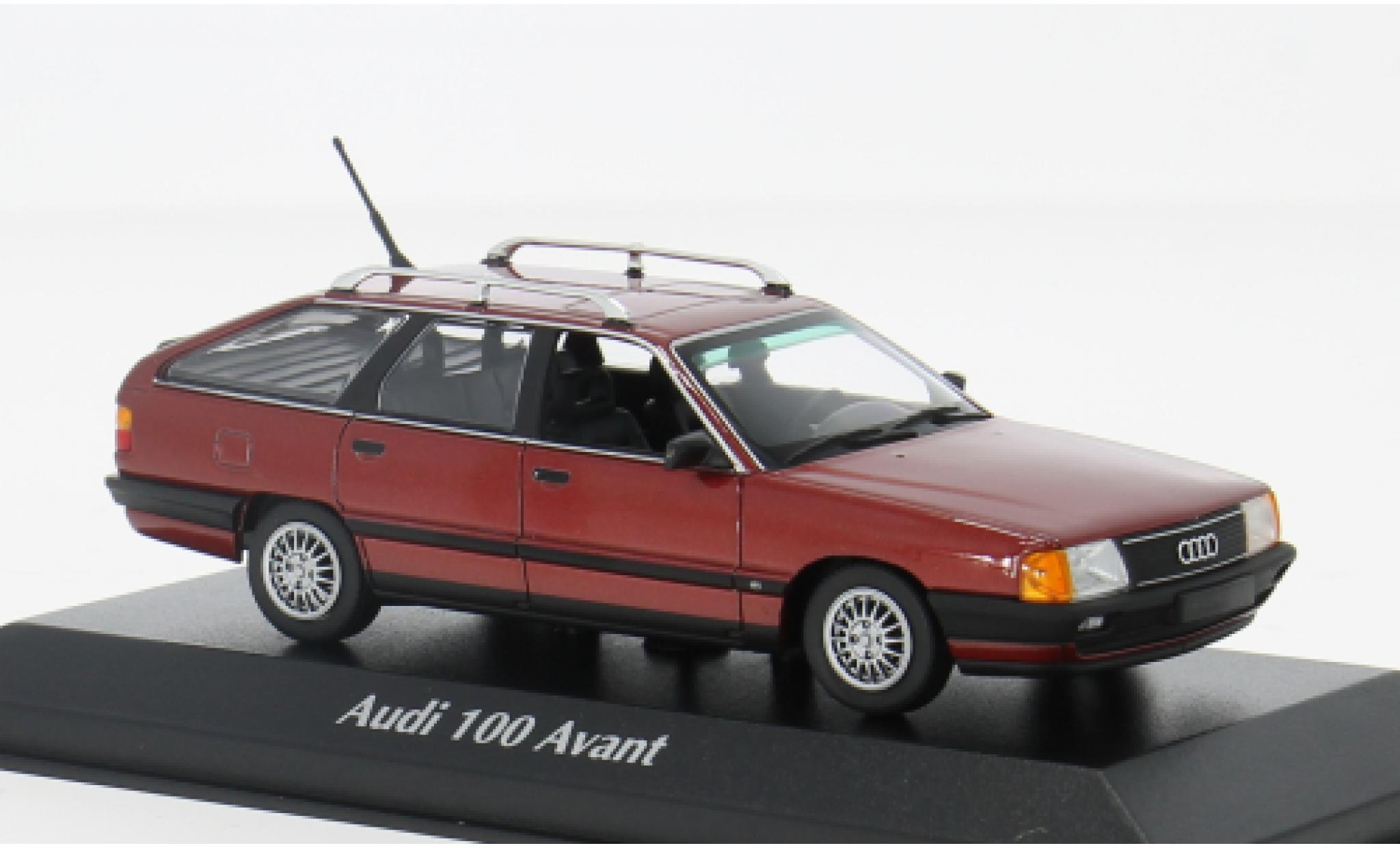 Audi 100 1/43 Maxichamps (C3) Avant red 1990 1:43 diecast model cars