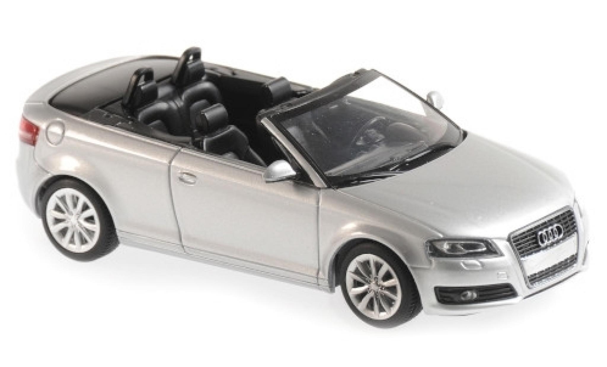 Audi A3 1/43 Maxichamps Convertible grey 2007 diecast model cars