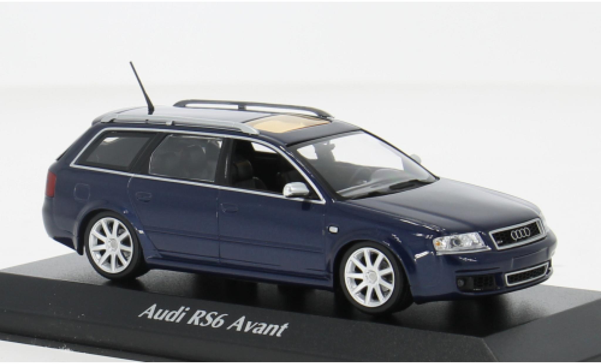 Audi A6 1/43 Maxichamps Avant metallise blue 2002 1:43 diecast model cars