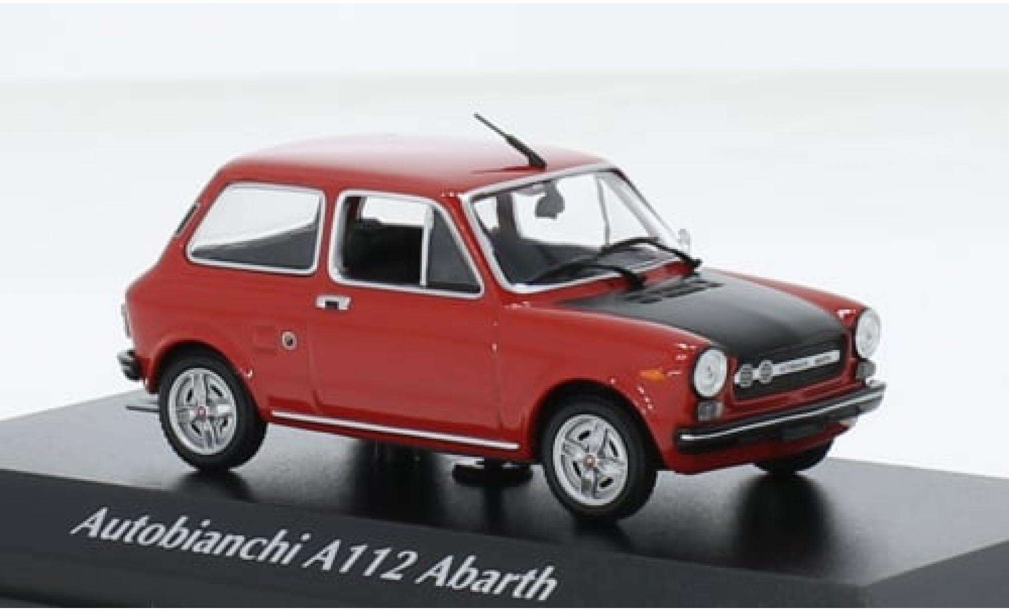 Autobianchi A112 1/43 Maxichamps Abarth red 1974 1:43 diecast model cars