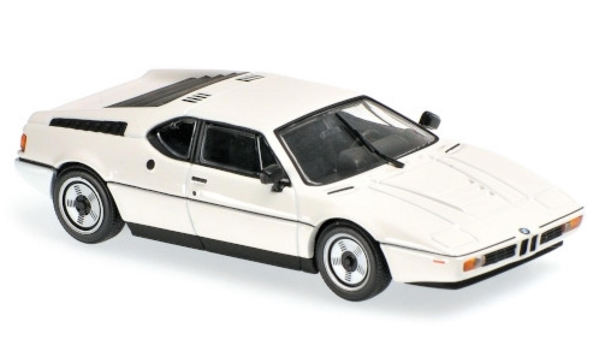 Bmw M1 1/43 Maxichamps white 1979 diecast model cars