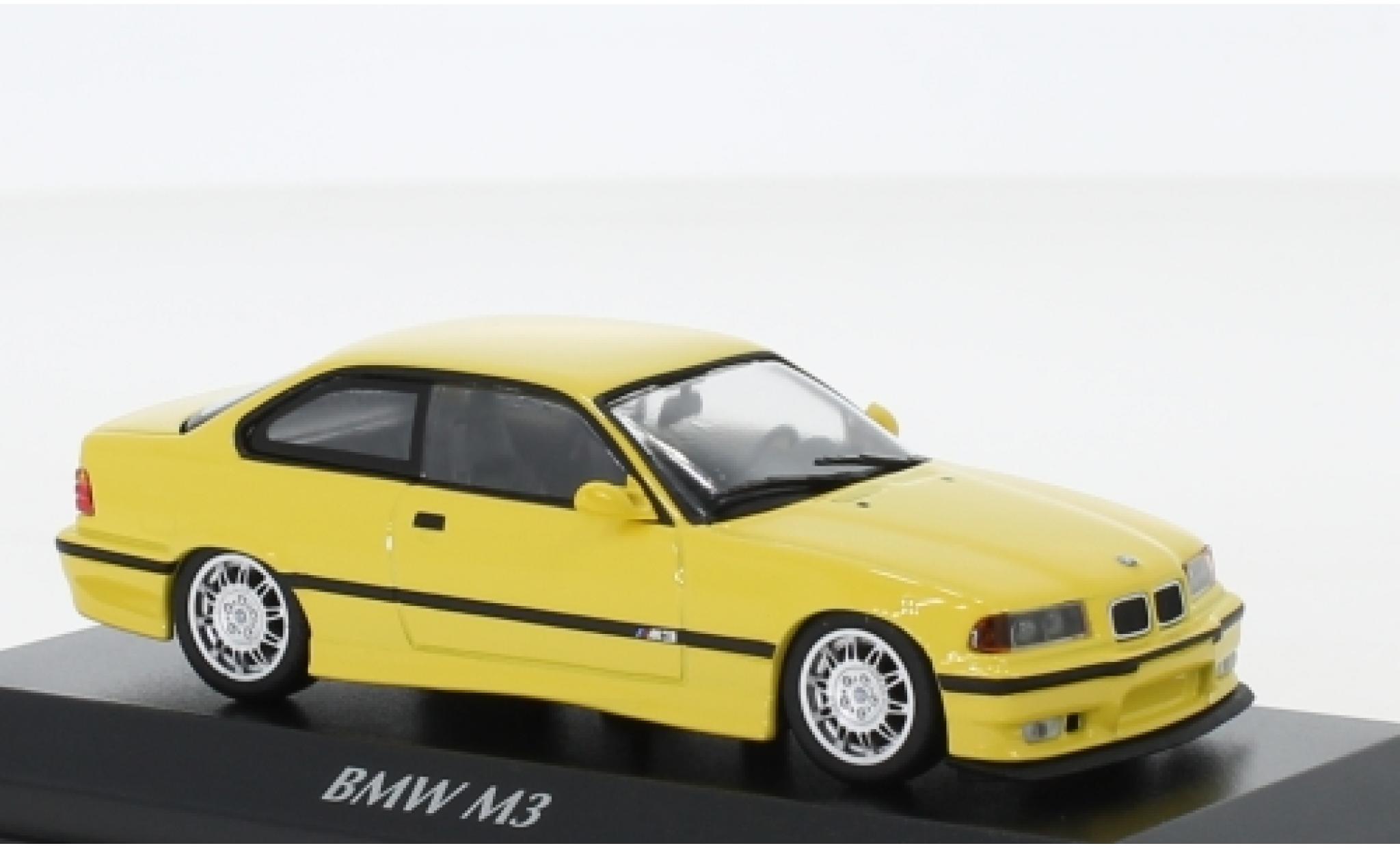 Bmw M3 1/43 Maxichamps (E36) yellow 1992 diecast model cars