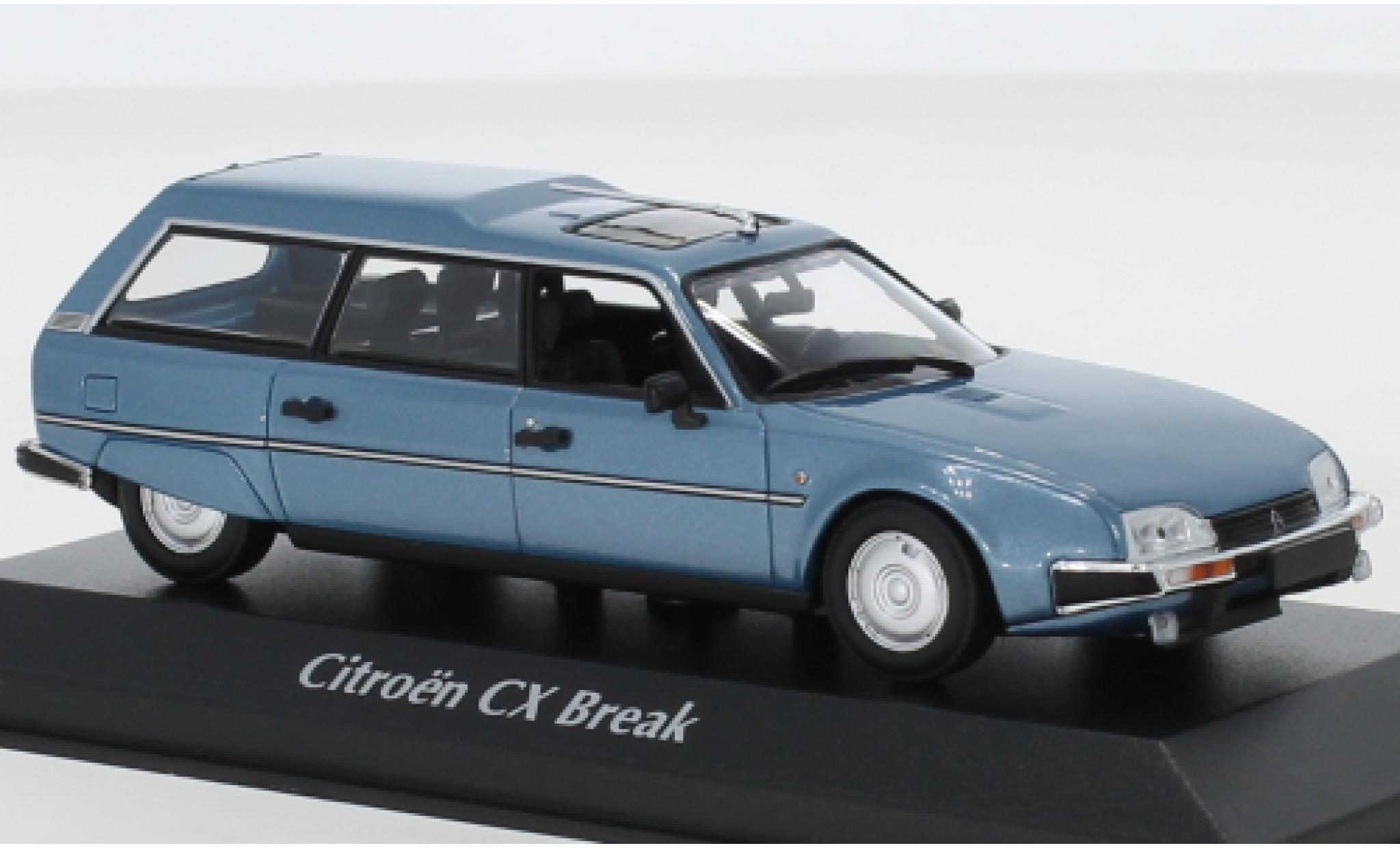 Citroen CX 1/43 Maxichamps Estate metallic blue 1980 diecast model cars