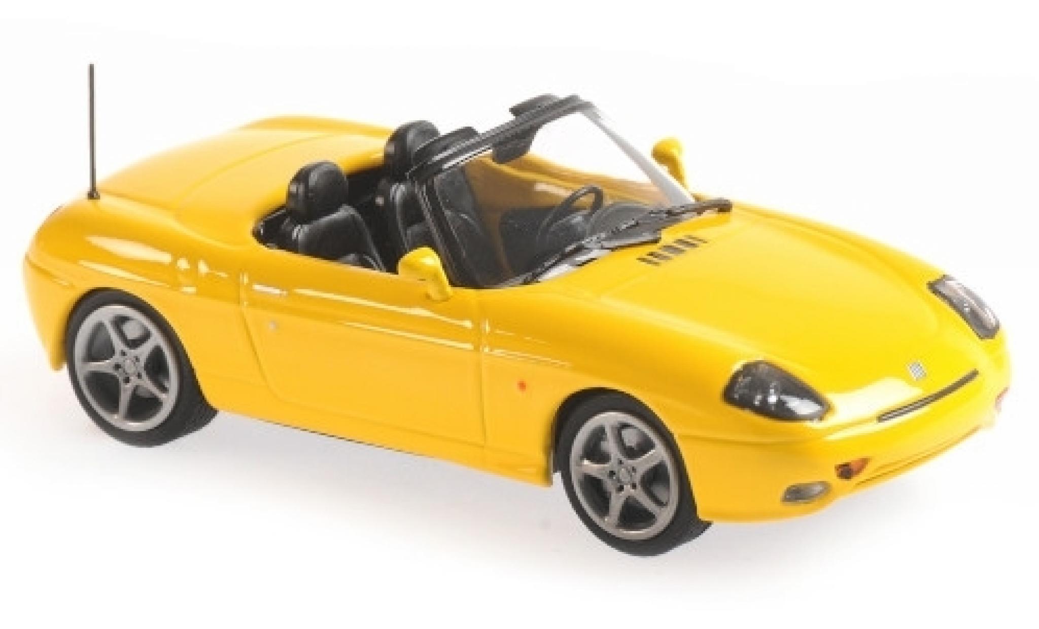Fiat Barchetta 1/43 Maxichamps yellow 1995 diecast model cars