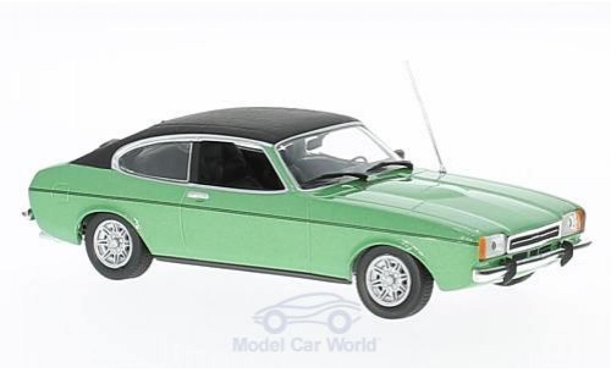 Ford Capri 1974 1/43 Maxichamps II 2.3 GT metallic green/black 1974 diecast model cars