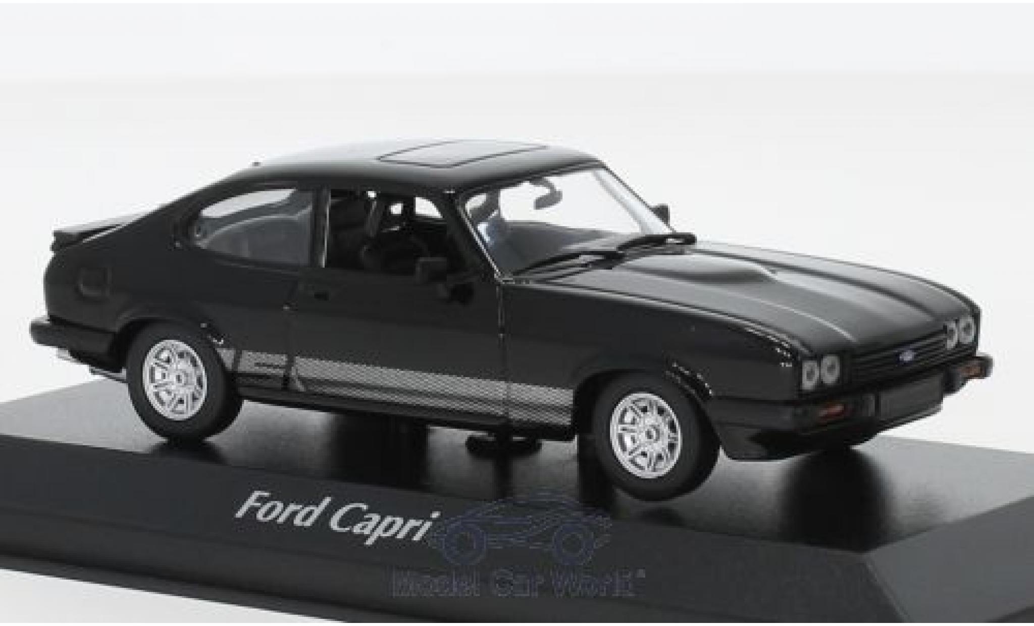 Ford Capri 1/43 Maxichamps MKIII 3.0 S black 1982 diecast model cars