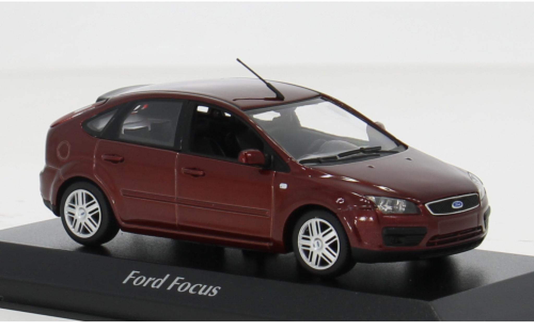 Ford Focus 1/43 Maxichamps MK II metallise red 2004 1:43 diecast model cars