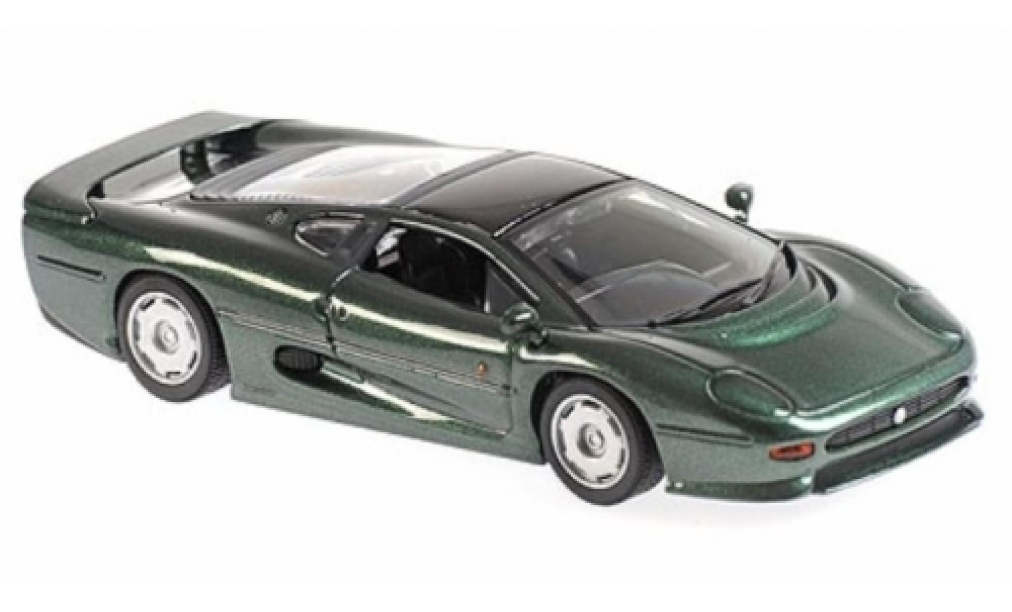 Jaguar XJ 1/43 Maxichamps 220 metallic green RHD 1991 diecast model cars