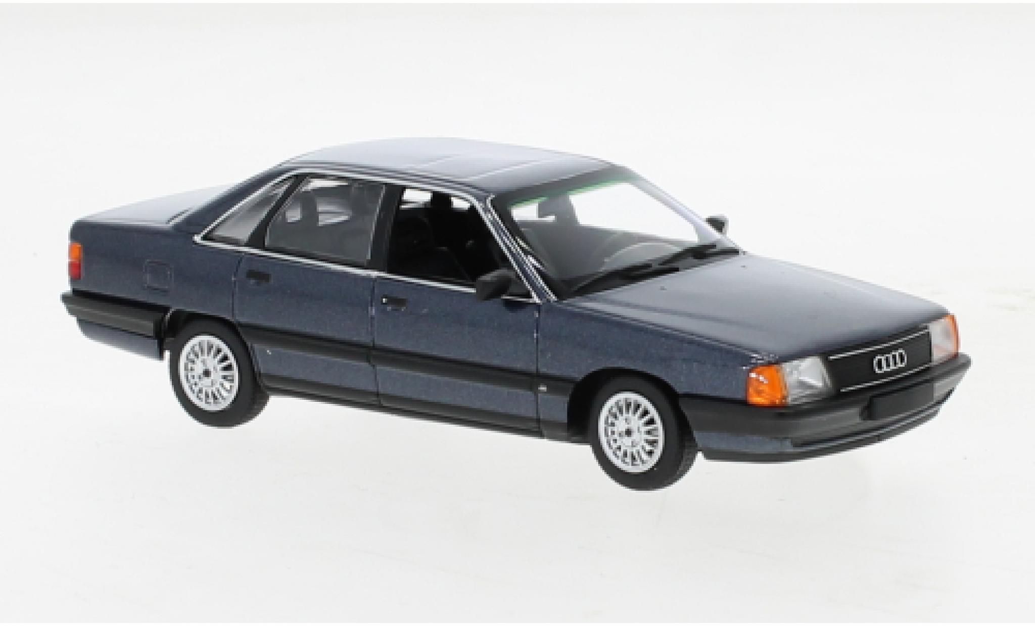 Audi 100 1/43 Maxichamps metallise blue 1990 diecast model cars