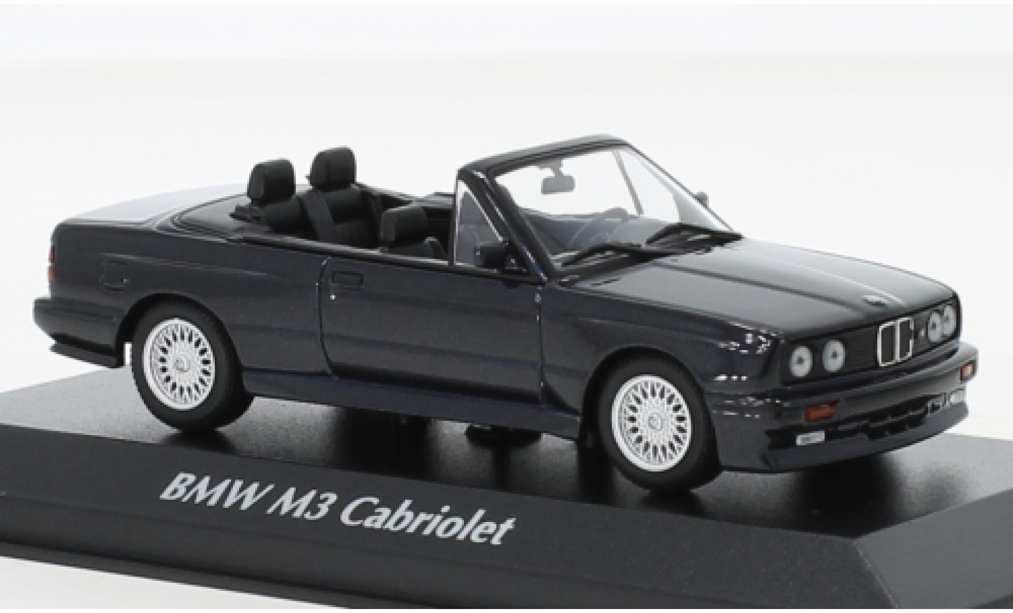 Bmw M3 1/43 Maxichamps (E30) Convertible metallise blue 1988 diecast model cars