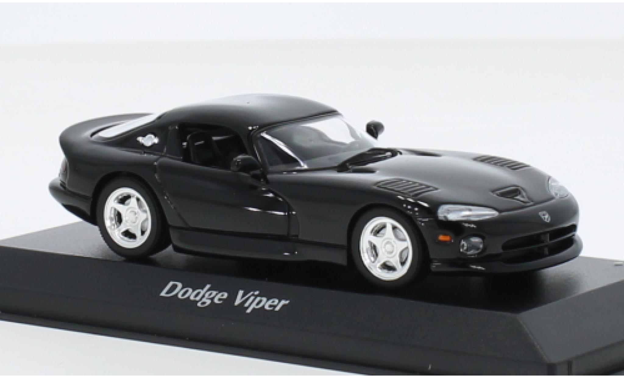 Dodge Viper 1/43 Maxichamps GTS black 1993 diecast model cars
