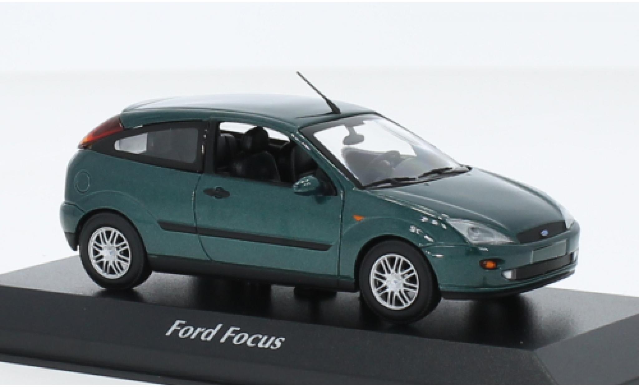 Ford Focus 1/43 Maxichamps MK I metallise green 1998 diecast model cars