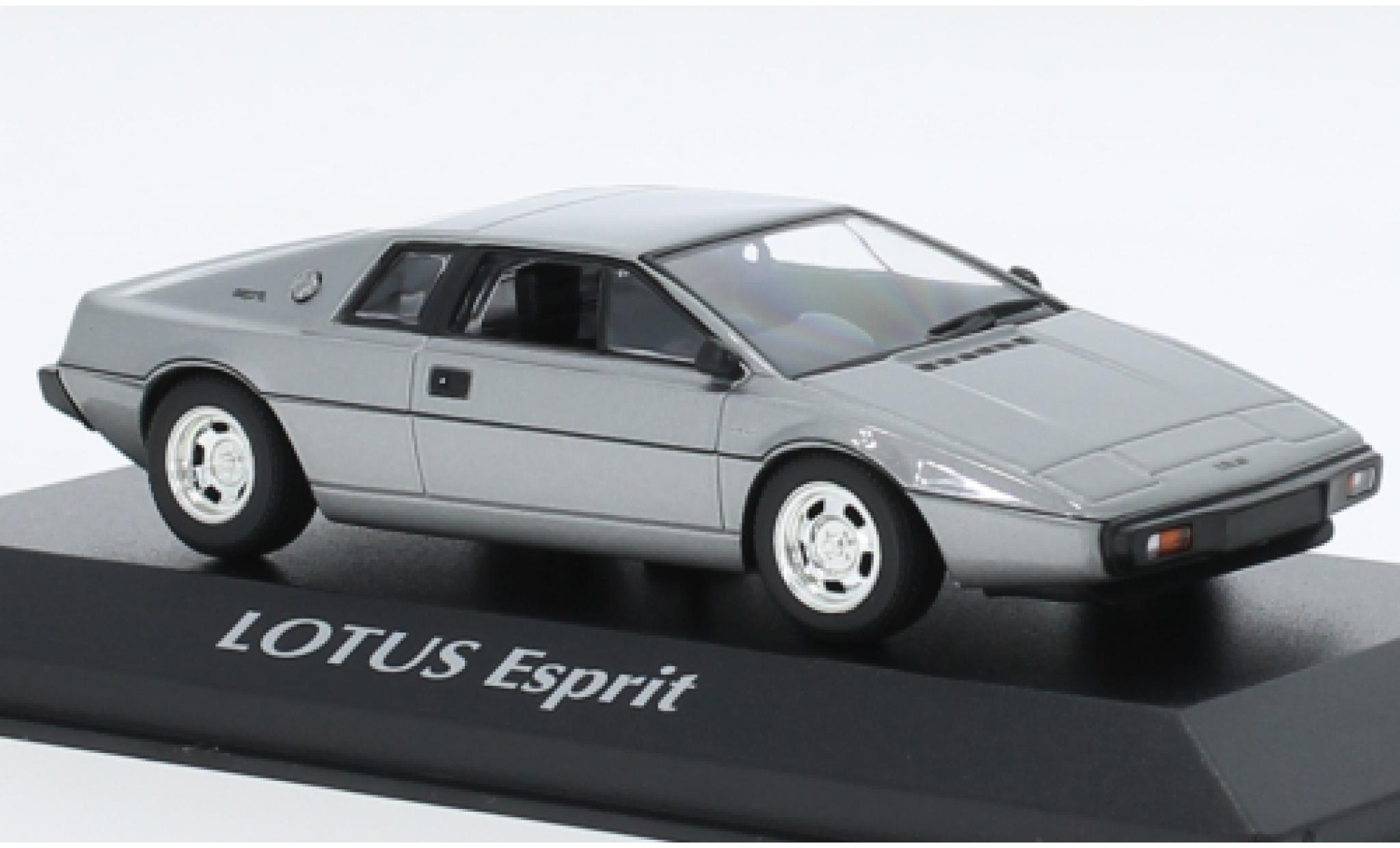 Lotus Esprit 1/43 Maxichamps Turbo metallise grey clair 1978 diecast model cars