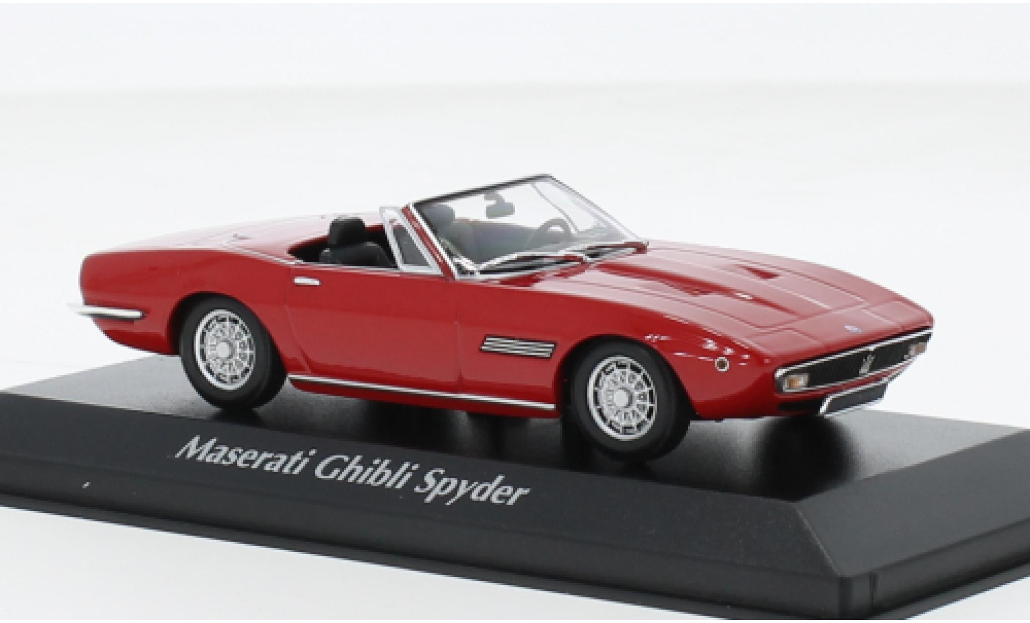 Maserati Ghibli 1/43 Maxichamps Spyder red 1969 diecast model cars