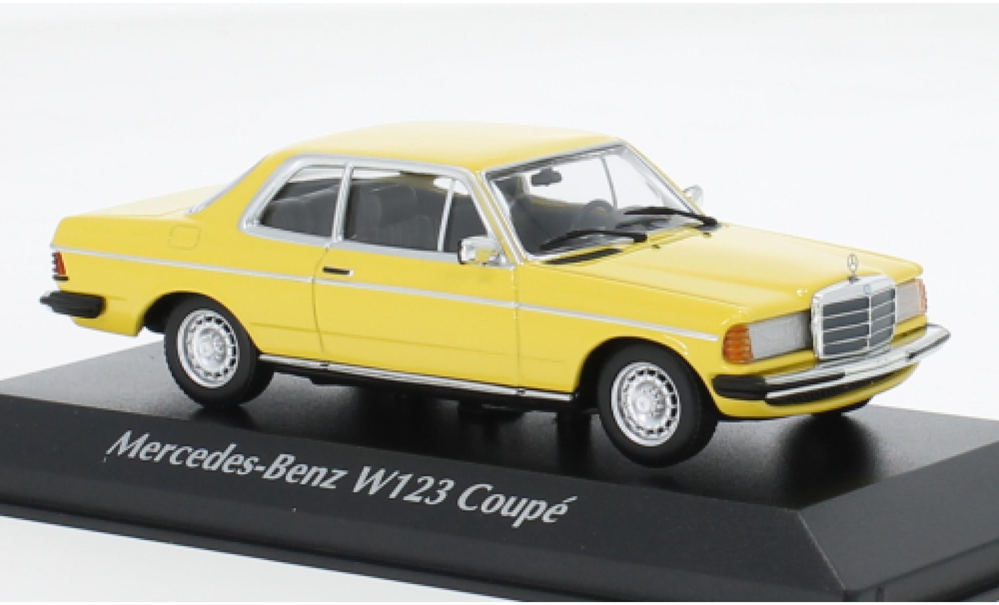 Mercedes 230 1/43 Maxichamps CE (C123) yellow 1976 diecast model cars