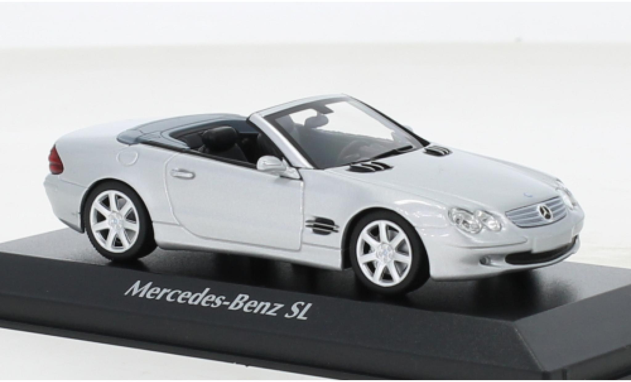 Mercedes Classe SL 1/43 Maxichamps (R230) grey 2001 diecast model cars