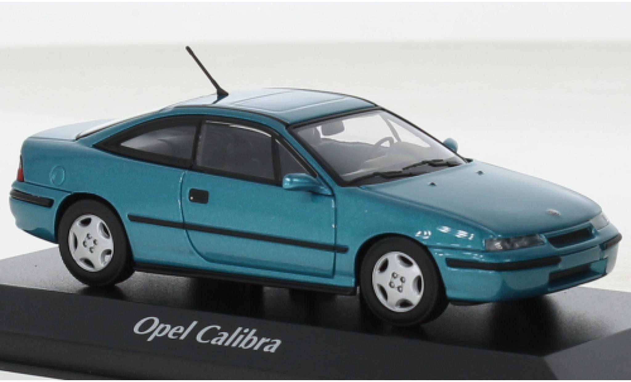 Opel Calibra 1/43 Maxichamps metallise turquoise 1989 diecast model cars