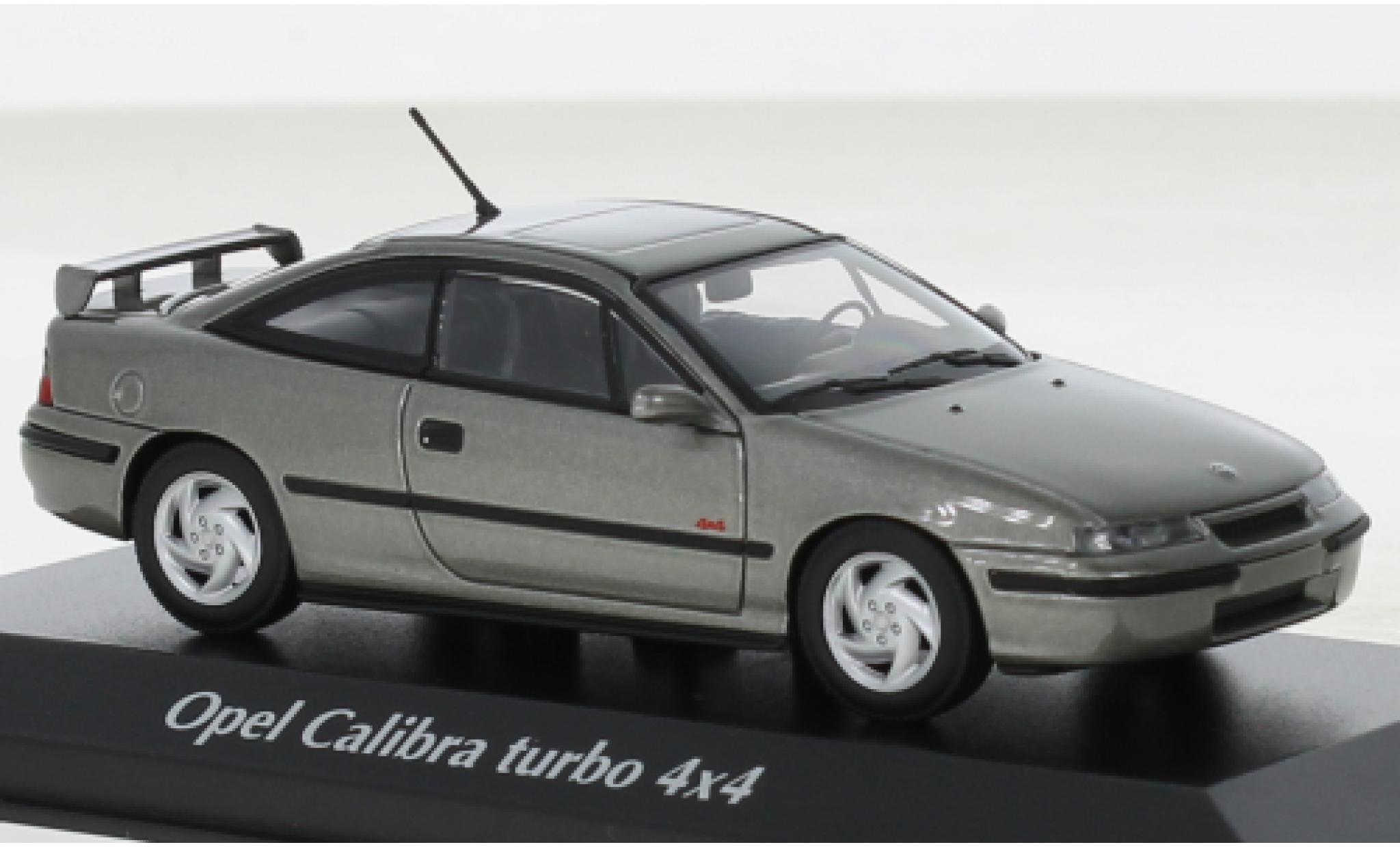 Opel Calibra 1/43 Maxichamps Turbo 4x4 metallise grey 1989 diecast model cars