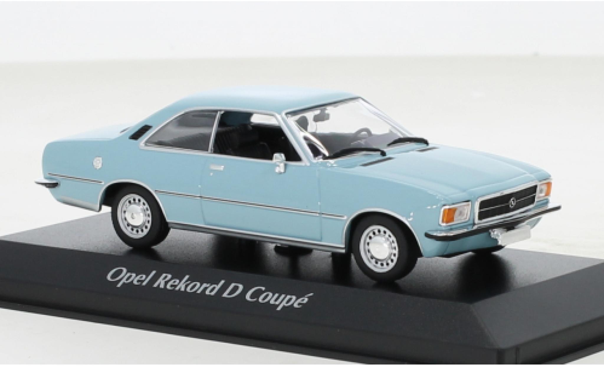 Opel Rekord 1/43 Maxichamps D Coupe blue 1975 diecast model cars