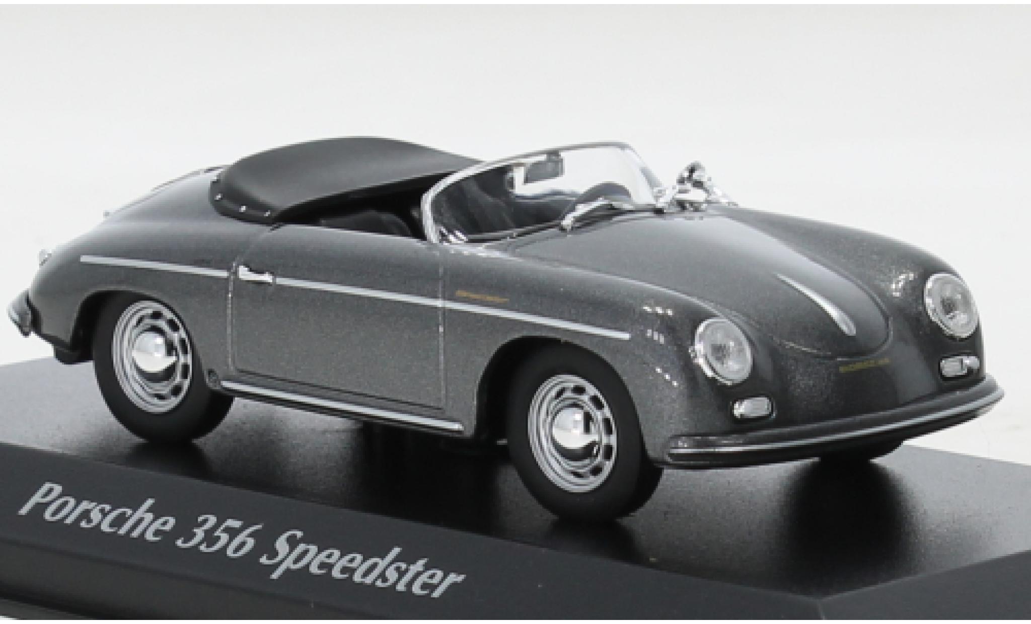 Porsche 356 1/43 Maxichamps A Speedster metallise grey 1956 diecast model cars