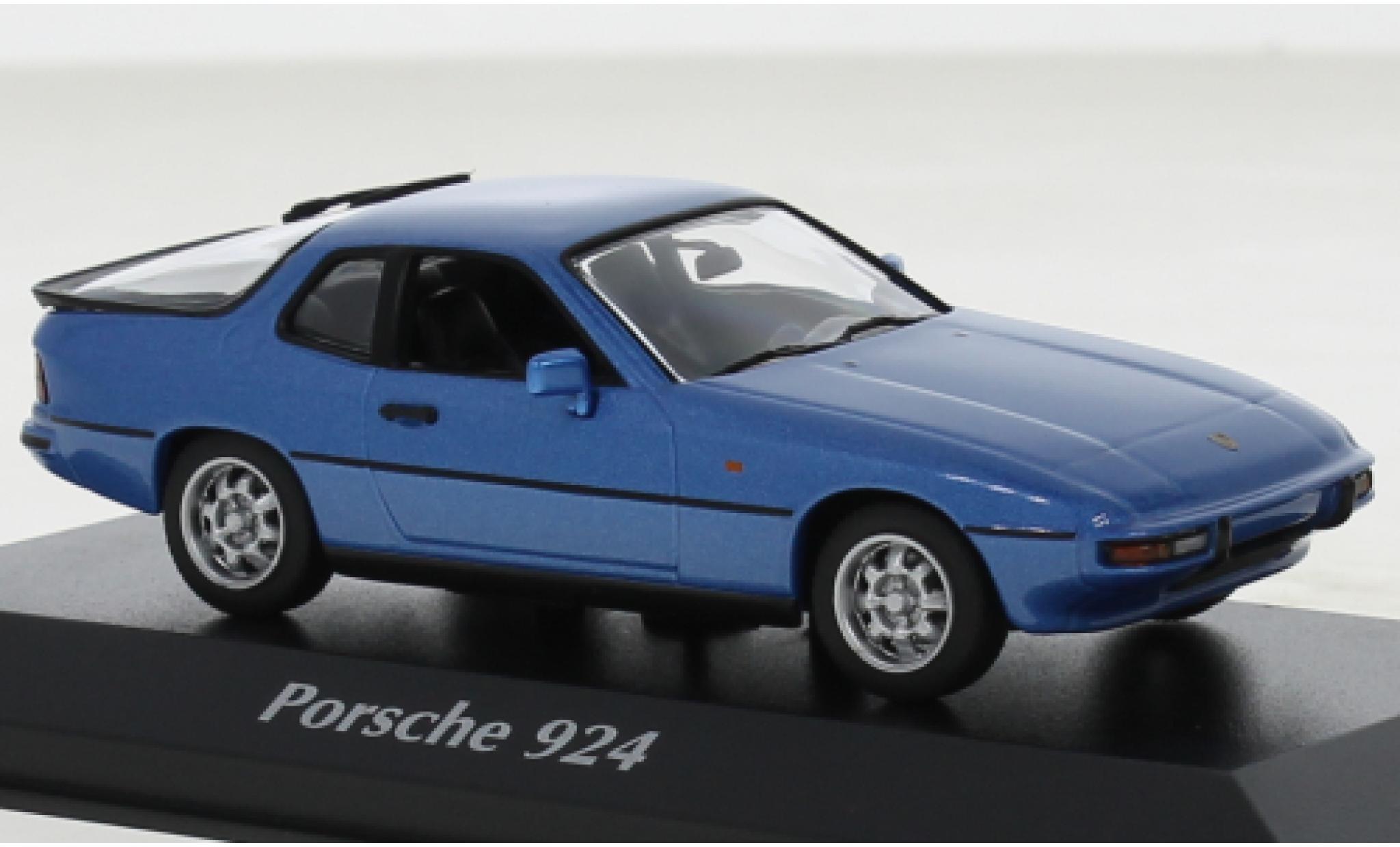 Porsche 924 1/43 Maxichamps metallise blue 1976 diecast model cars