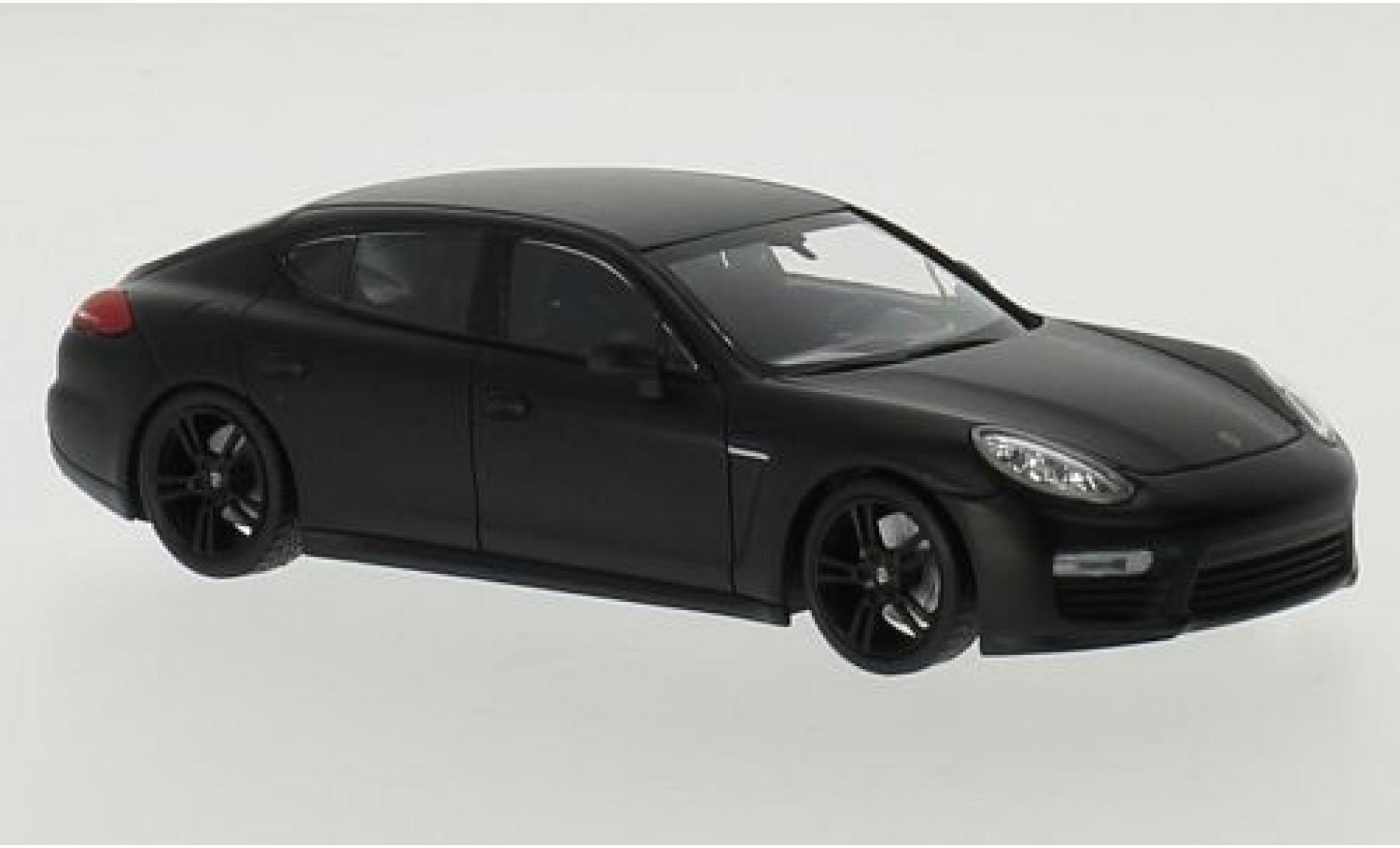 Porsche Panamera Turbo 1/43 Maxichamps matte noir 2013 diecast model cars