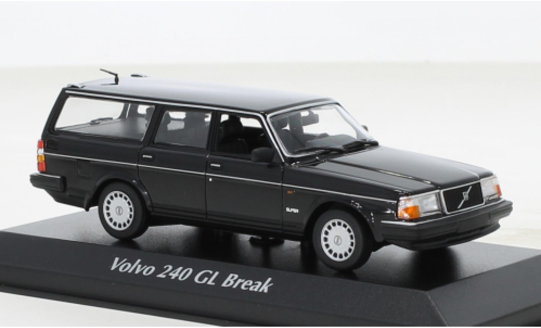 Volvo 240 1/43 Maxichamps GL Estate black 1986 diecast model cars
