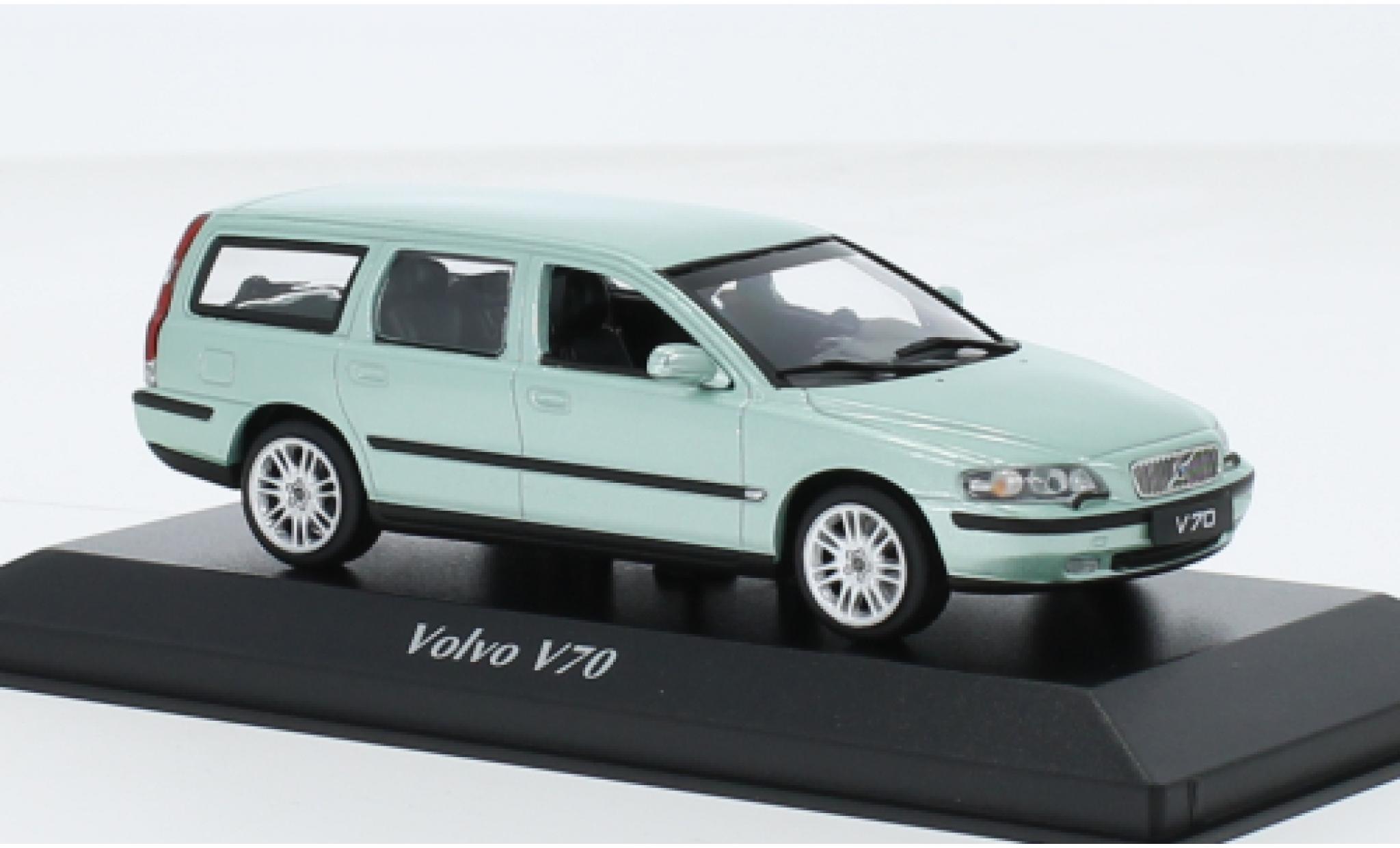 Volvo V70 1/43 Maxichamps Estate metallise la chaux 2000 diecast model cars