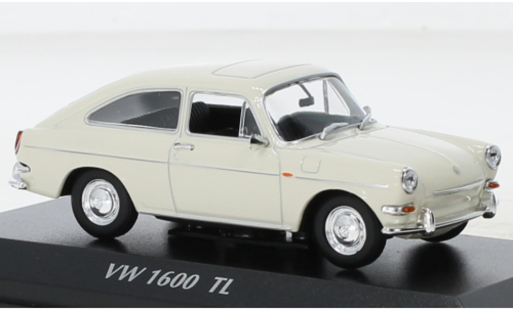 Volkswagen 1600 1/43 Maxichamps TL beige 1966 diecast model cars