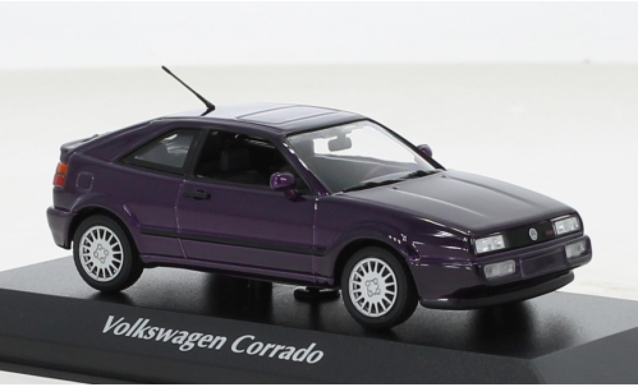 Volkswagen Corrado 1/43 Maxichamps G60 metallise purple 1990 diecast model cars
