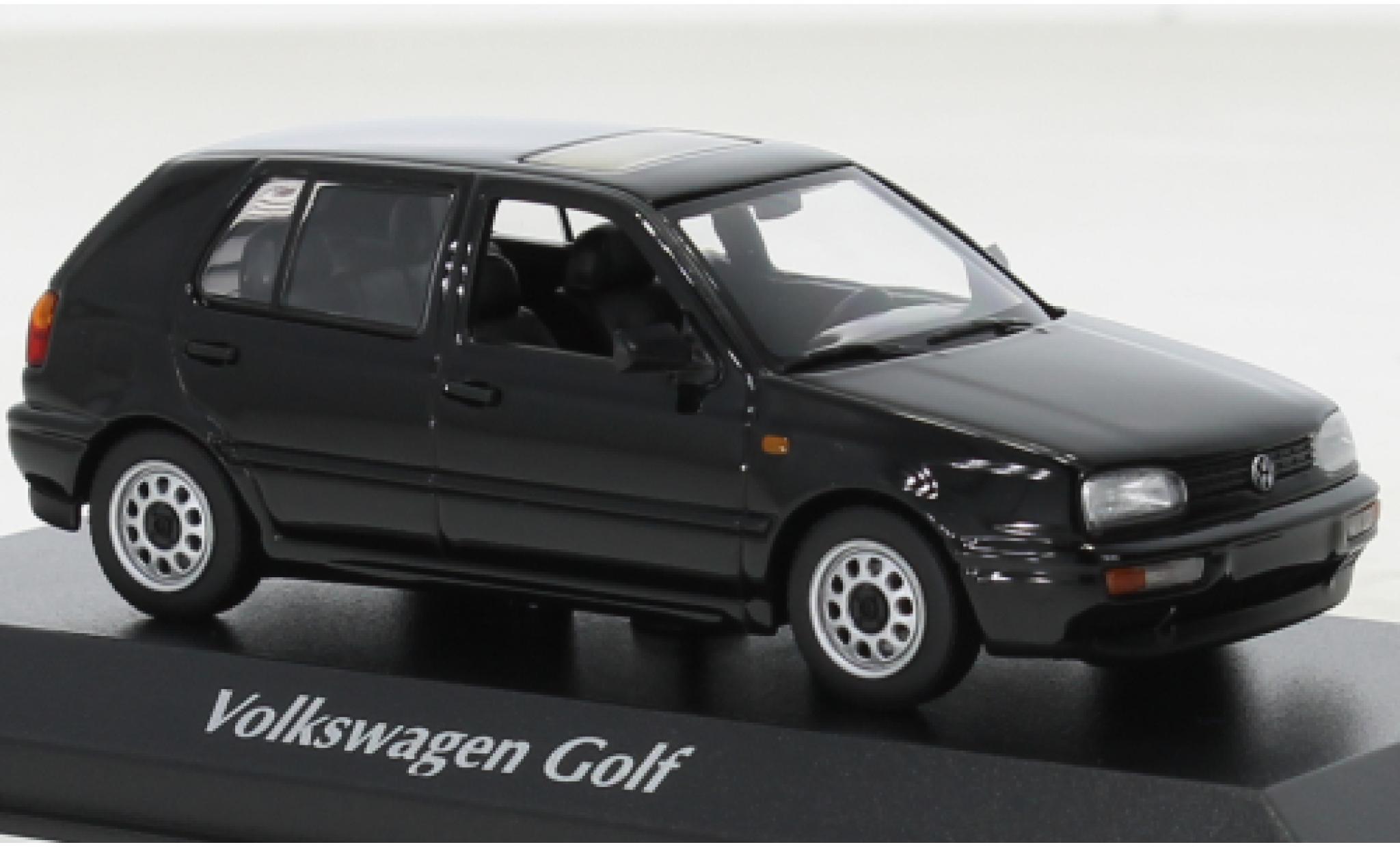 Volkswagen Golf 1/43 Maxichamps black 1997 diecast model cars