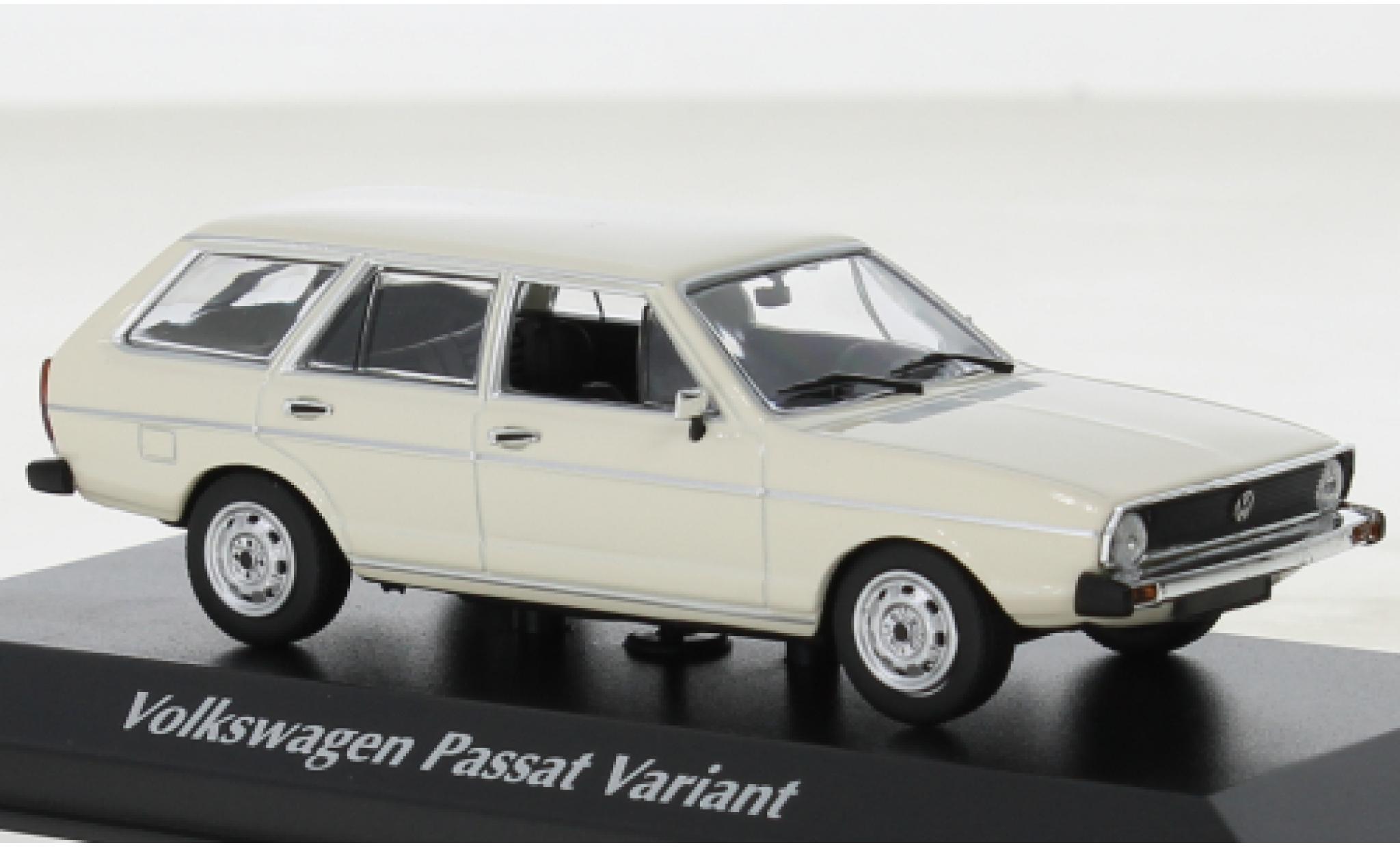 Volkswagen Passat 1/43 Maxichamps Variant white 1975 diecast model cars
