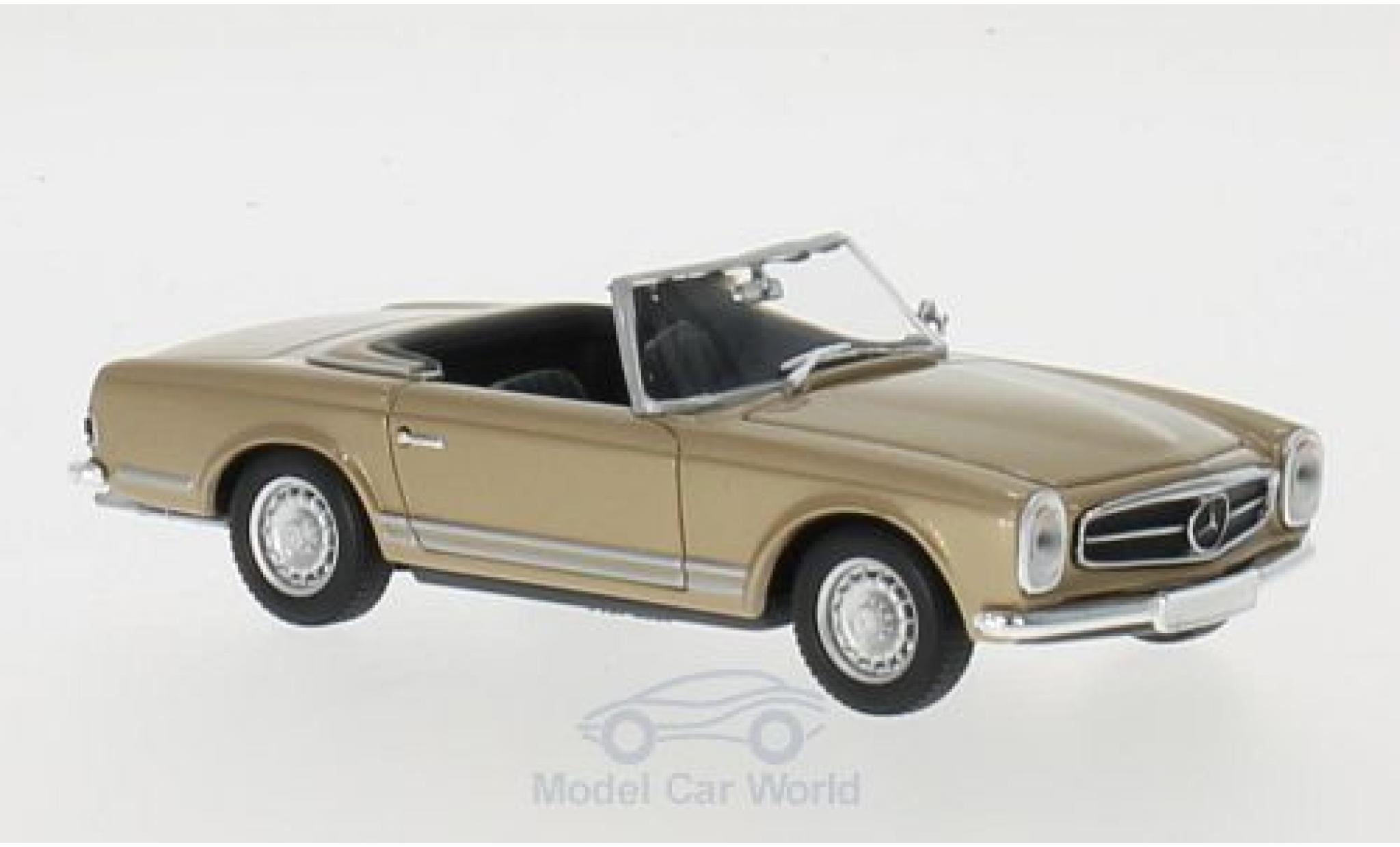 Mercedes 230 1/43 Maxichamps SL gold 1965 diecast model cars