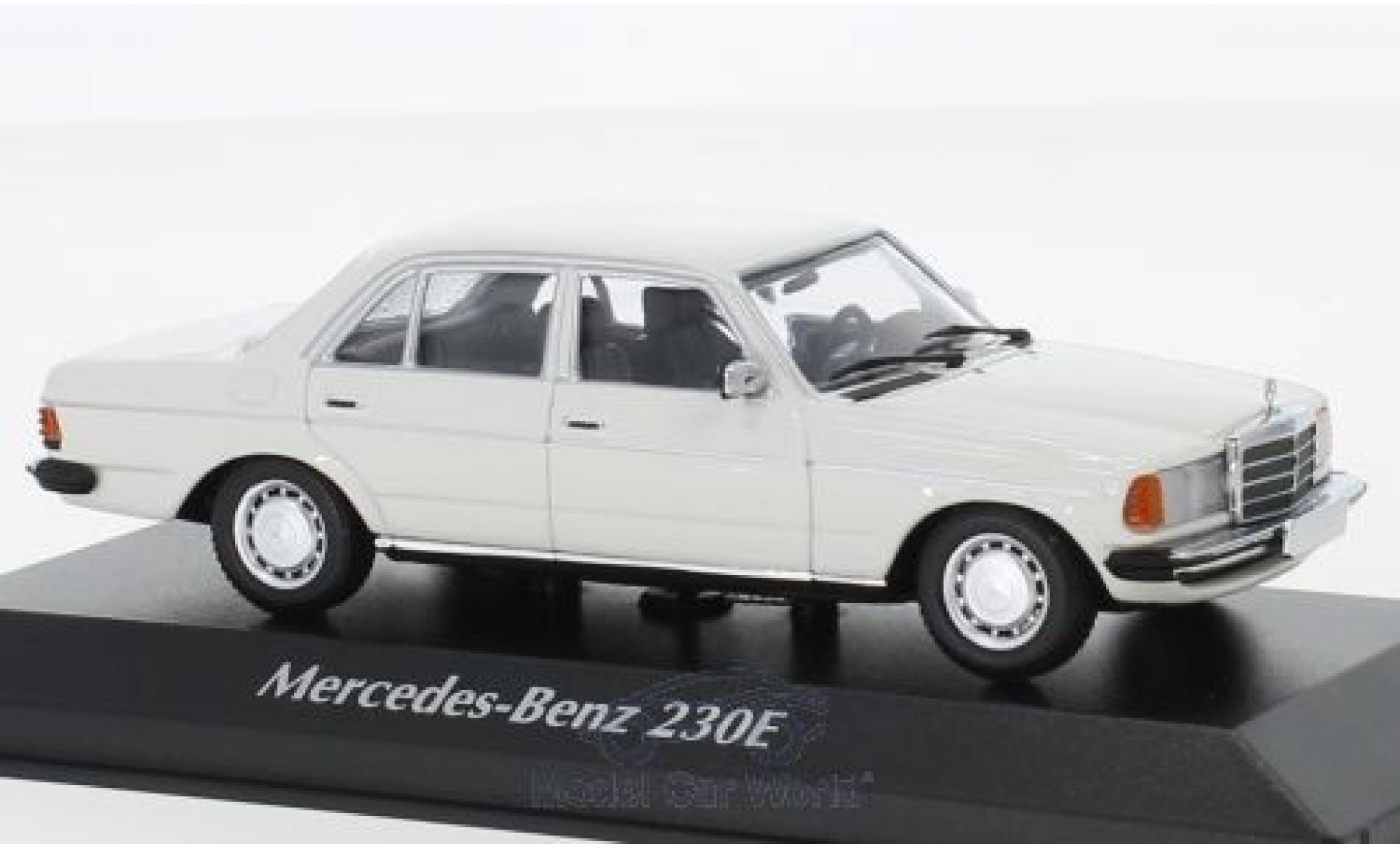 Mercedes 230 1/43 Maxichamps E (W123) white 1982 diecast model cars