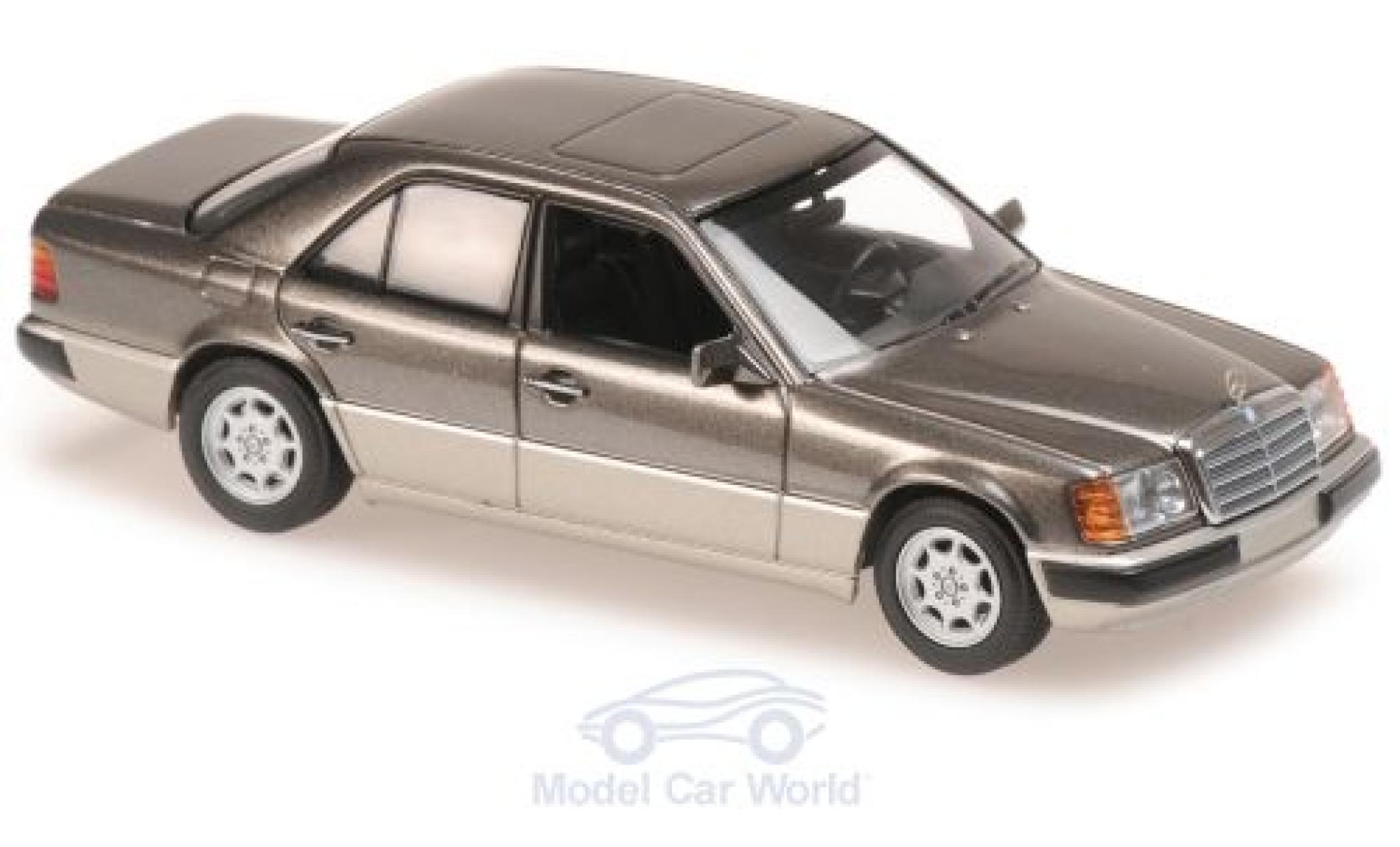 Mercedes 230 1/43 Maxichamps E (W124) metallic grey 1991 diecast model cars