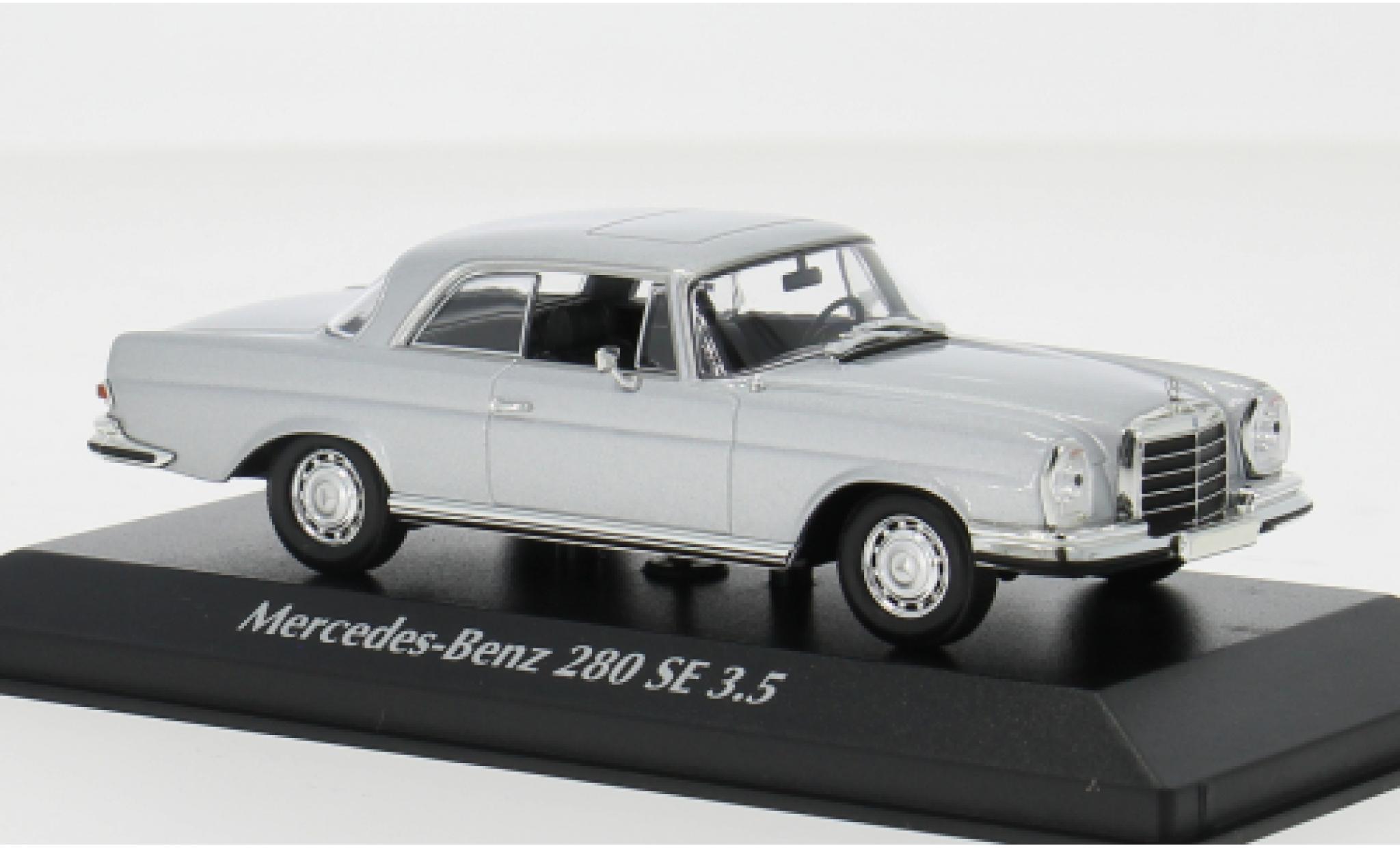 Mercedes 280 1/43 Maxichamps SE 3.5 (W108) silver 1970 1:43 diecast model cars